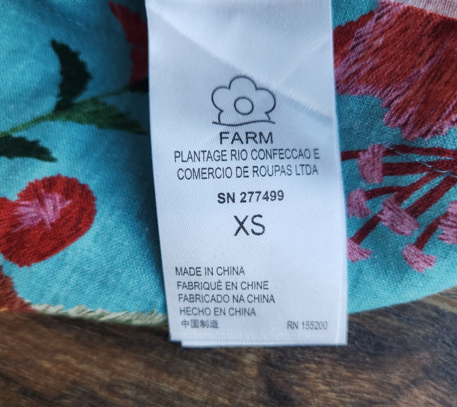 NWoT Farm Rio Anthropologie Melanie Floral Bermuda Shorts Linen Blend Blue XS - Thumbnail 13