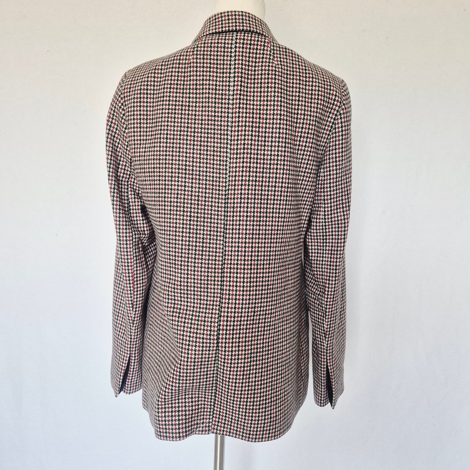 NWT J.Crew Lanificio Nello Gori Italian Wool Houndstooth Boyfriend Blazer Size 8 - Thumbnail 7