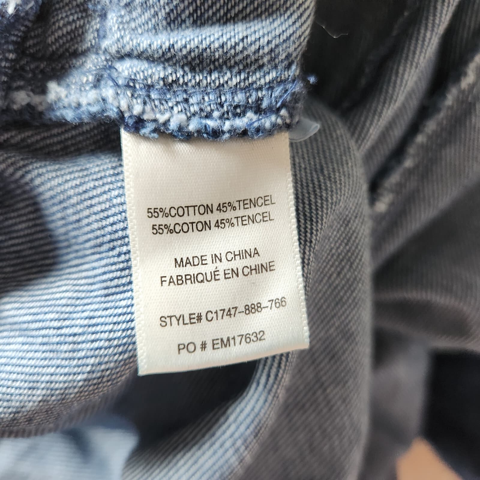 Cloth & Stone Bella Dahl Denim Wide Leg Jumpsuit Pocket Raw Hem Halter Neck Sz.M - Thumbnail 12