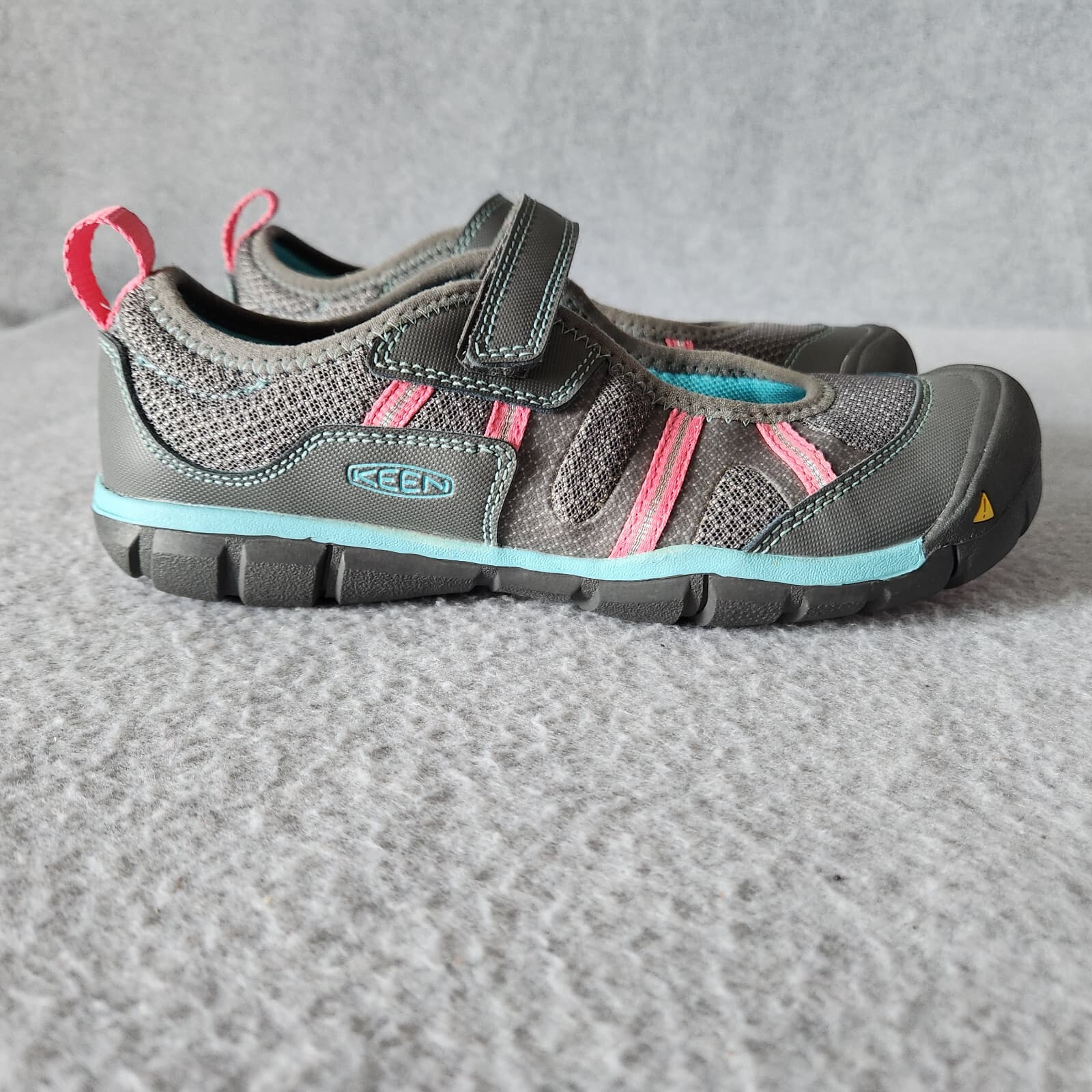 KEEN Monica Mary Jane Walking Sport Shoes Contoured Arch Grey-Pink Kids EU38 US5 - Thumbnail 3