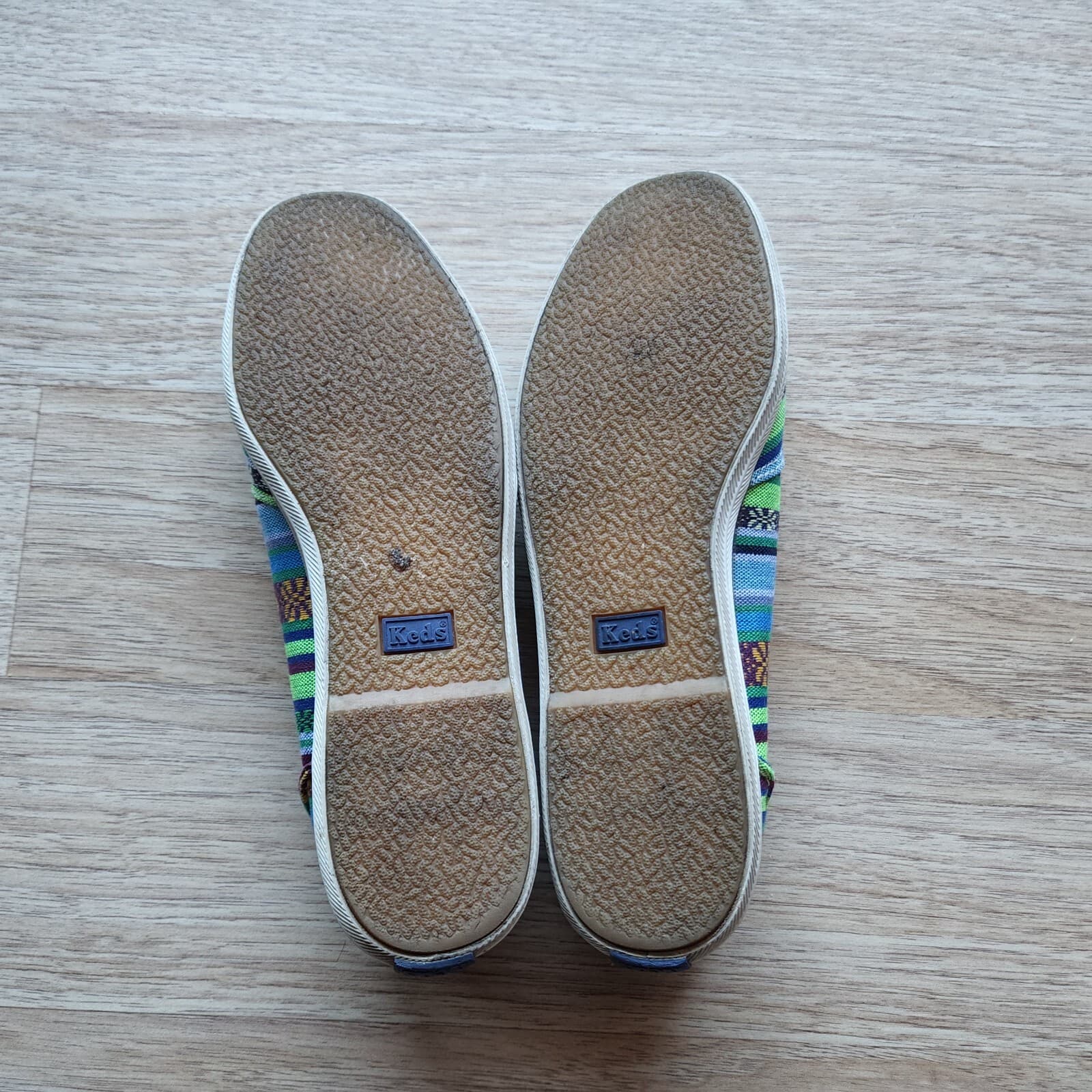 Keds Tribal Canvas Slip-On Flat Shoes Cushioned Insole Multicolor Women US6.5 - Thumbnail 10