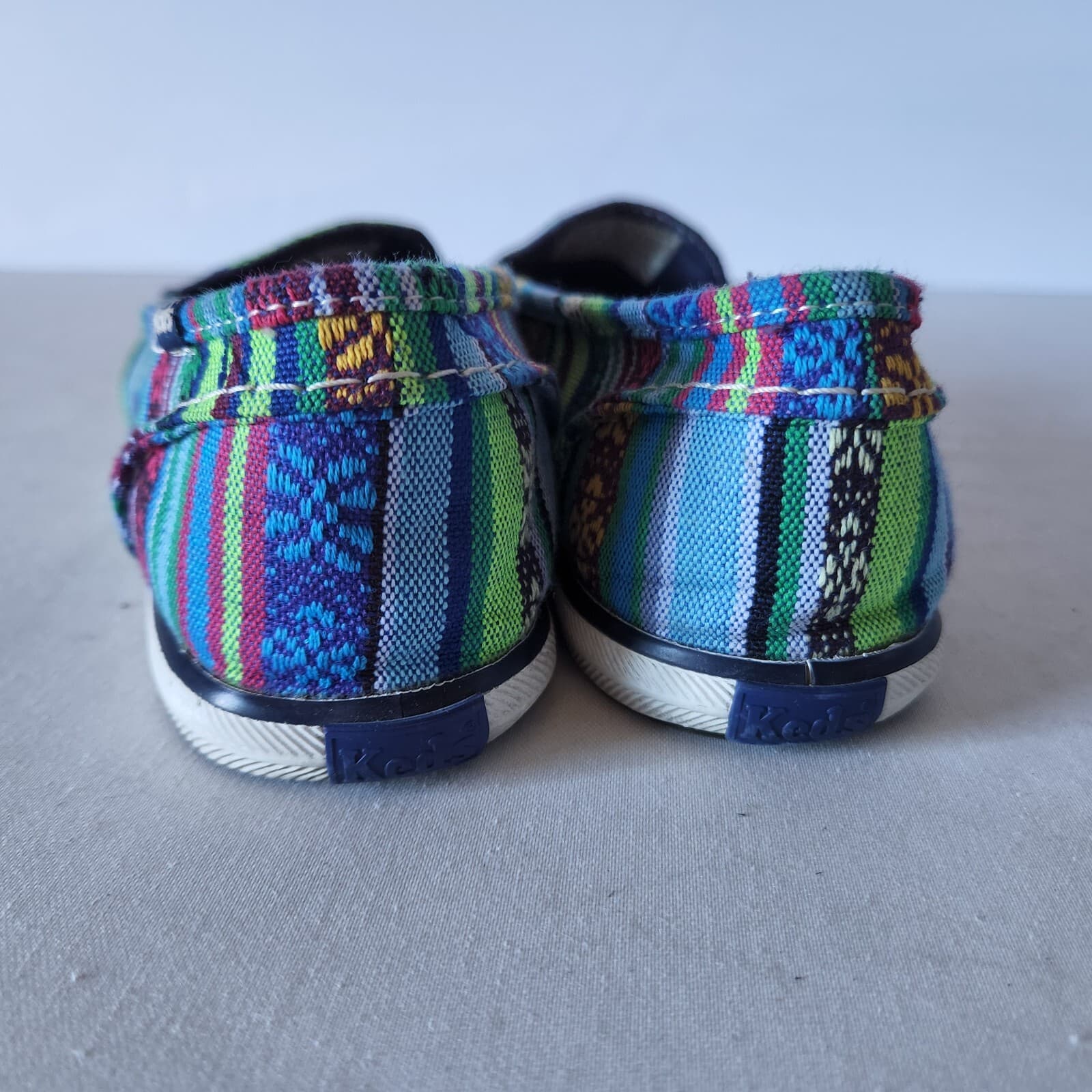 Keds Tribal Canvas Slip-On Flat Shoes Cushioned Insole Multicolor Women US6.5 - Thumbnail 6