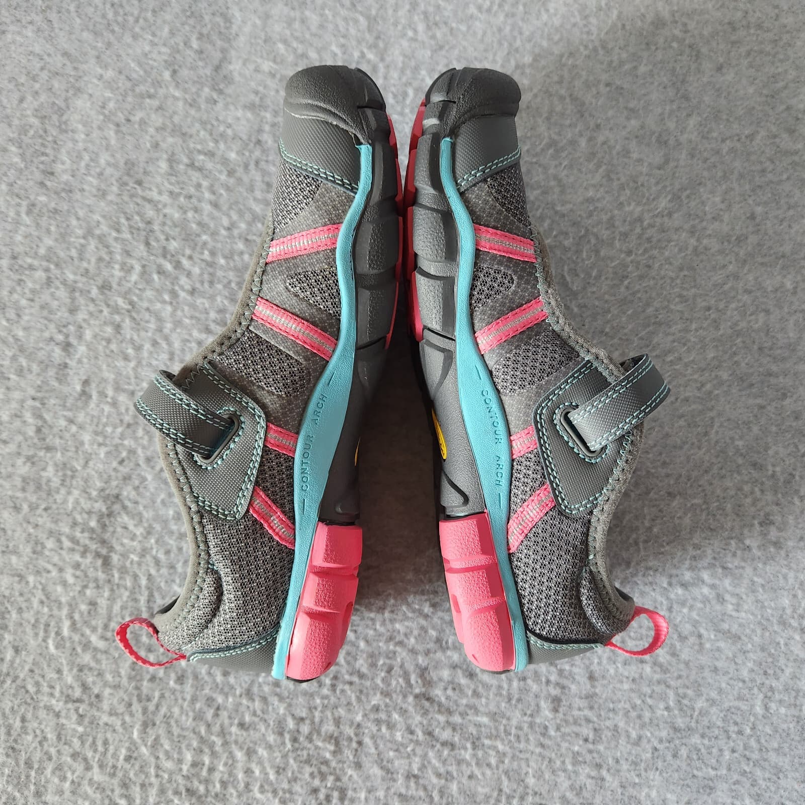 KEEN Monica Mary Jane Walking Sport Shoes Contoured Arch Grey-Pink Kids EU38 US5 - Thumbnail 7