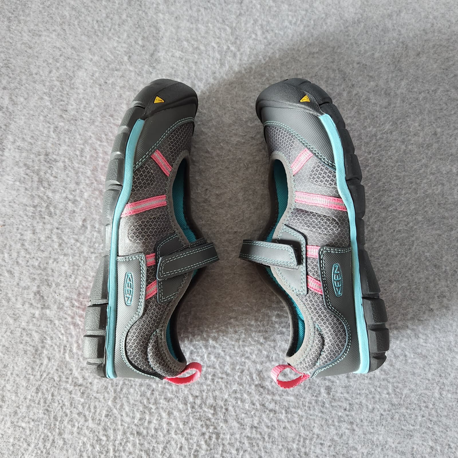 KEEN Monica Mary Jane Walking Sport Shoes Contoured Arch Grey-Pink Kids EU38 US5 - Thumbnail 8