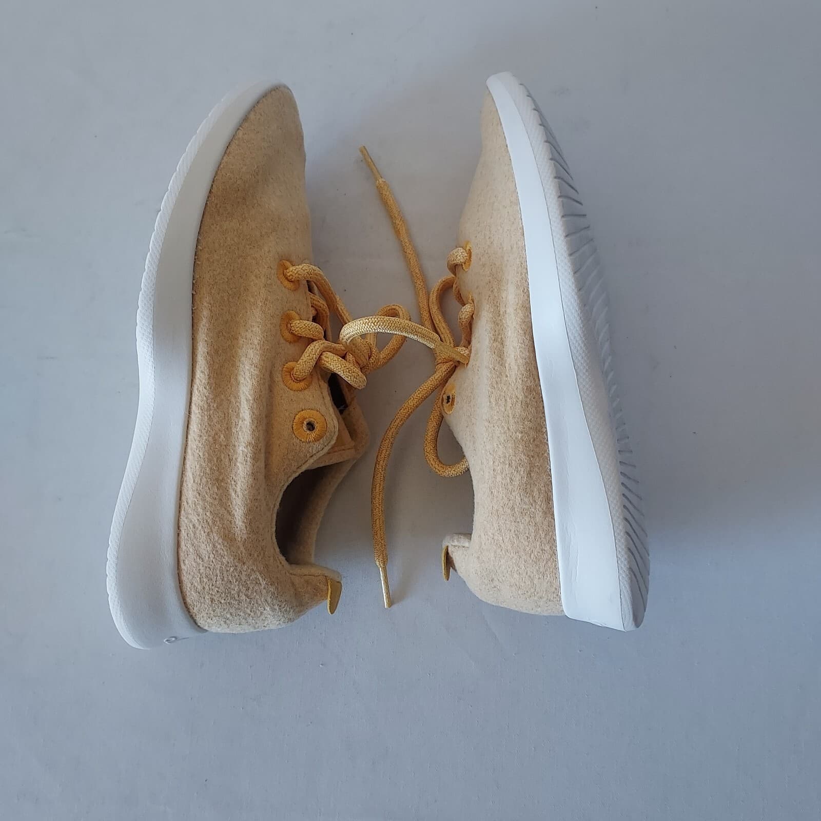 Allbirds Merino Wool Runners Running Shoes Sneakers Lace-Up Yellow Women US7 - Thumbnail 5