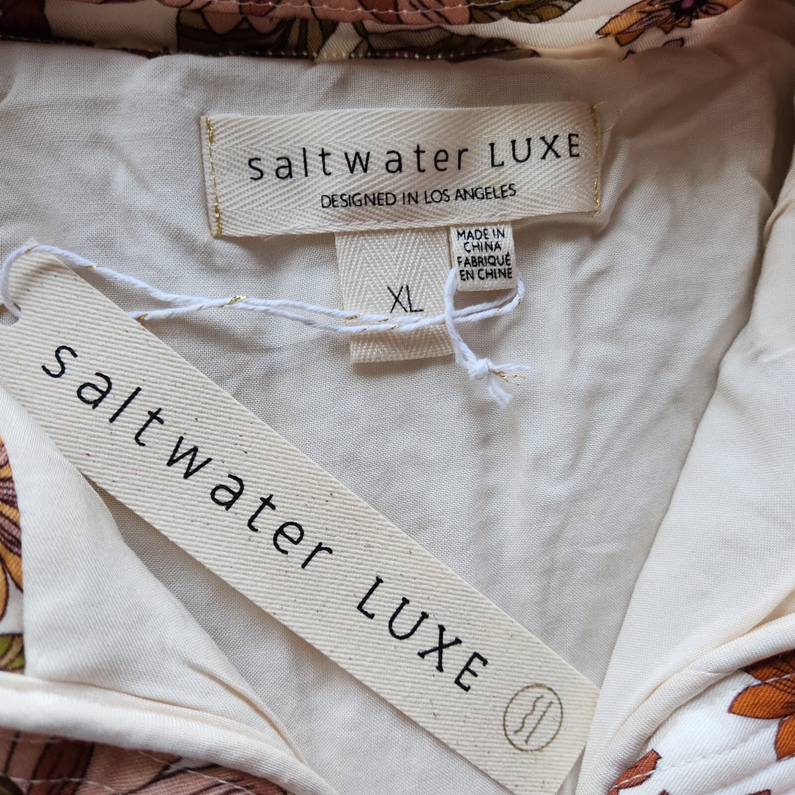 NWT Salt Water Luxe Garden at Dawn Floral Quilted Jacket Snap Pocket Sz.XL $128 - Thumbnail 11