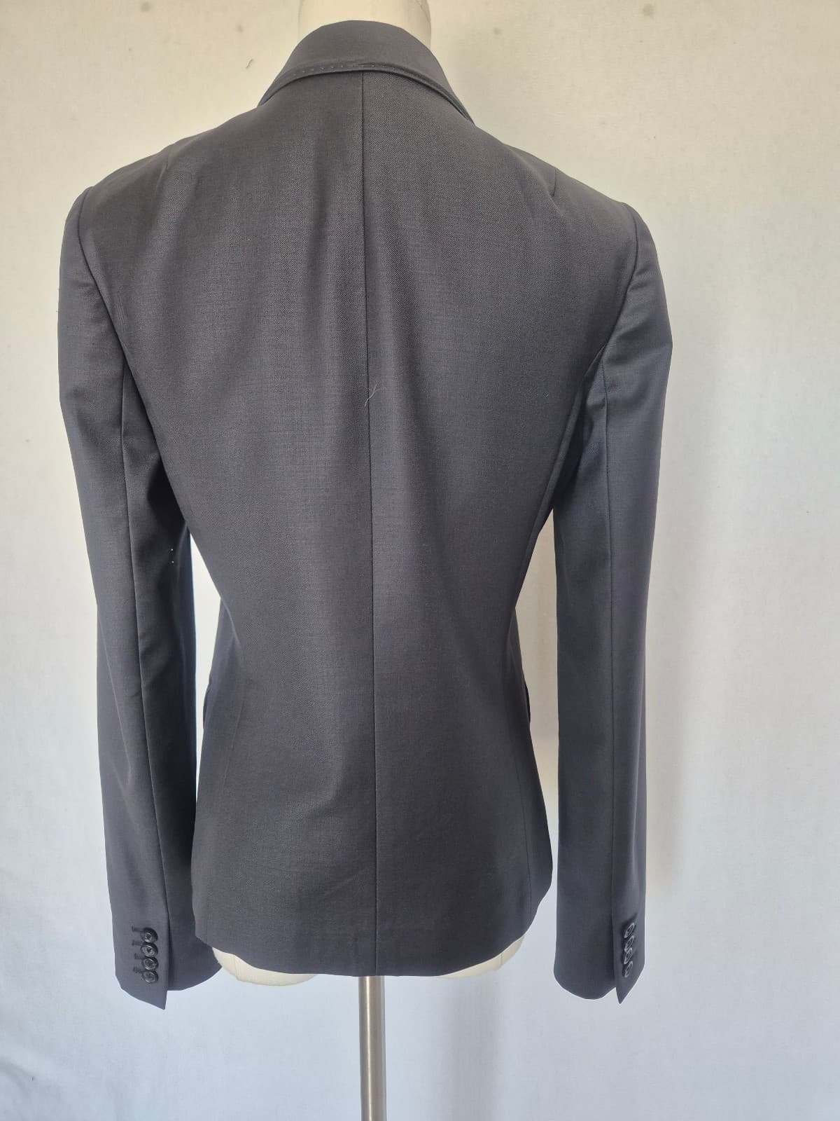 J.Crew Super 120's Wool Single-Breast Two Button Schoolboy Blazer Grey Womens 4T - Thumbnail 8