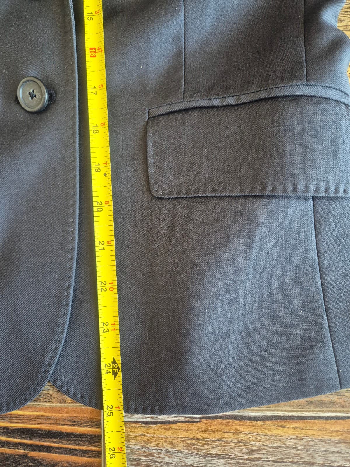 J.Crew Super 120's Wool Single-Breast Two Button Schoolboy Blazer Grey Womens 4T - Thumbnail 15