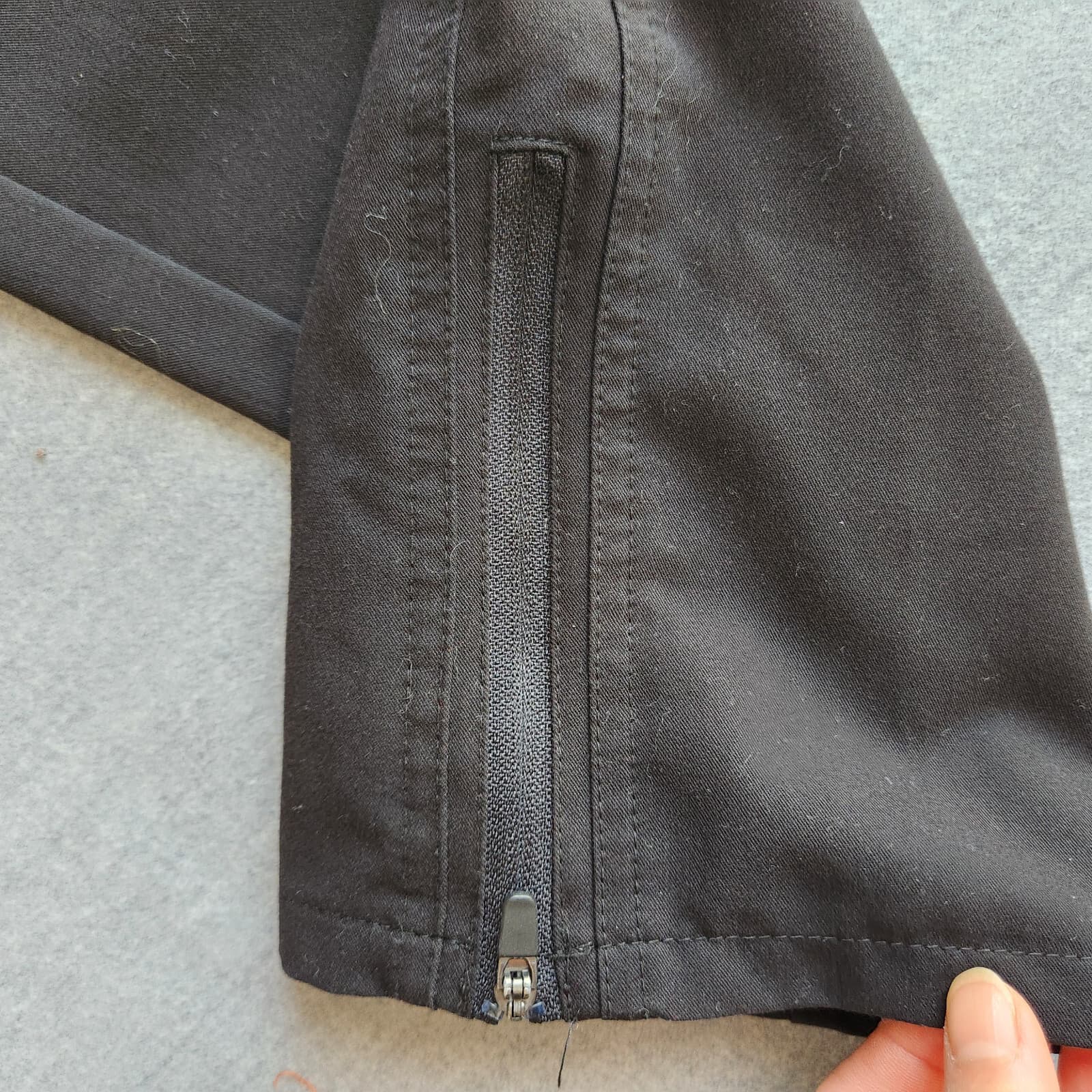 FIGS Technical Collcection Kanye Moto Scrub Pants Slim Fit Pull-On Black Women M - Thumbnail 8
