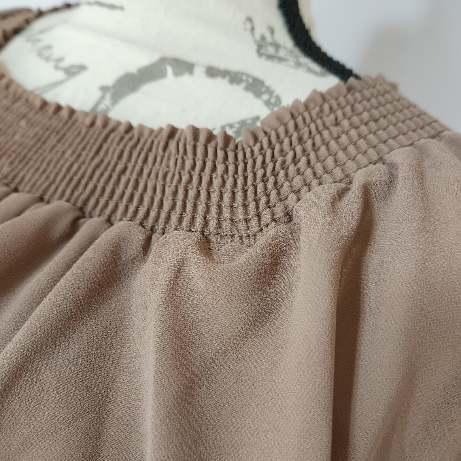 Show Me Your Mumu Hacienda Bridesmaid Chiffon Maxi Dress Convertible Brown Sz.S - Thumbnail 6