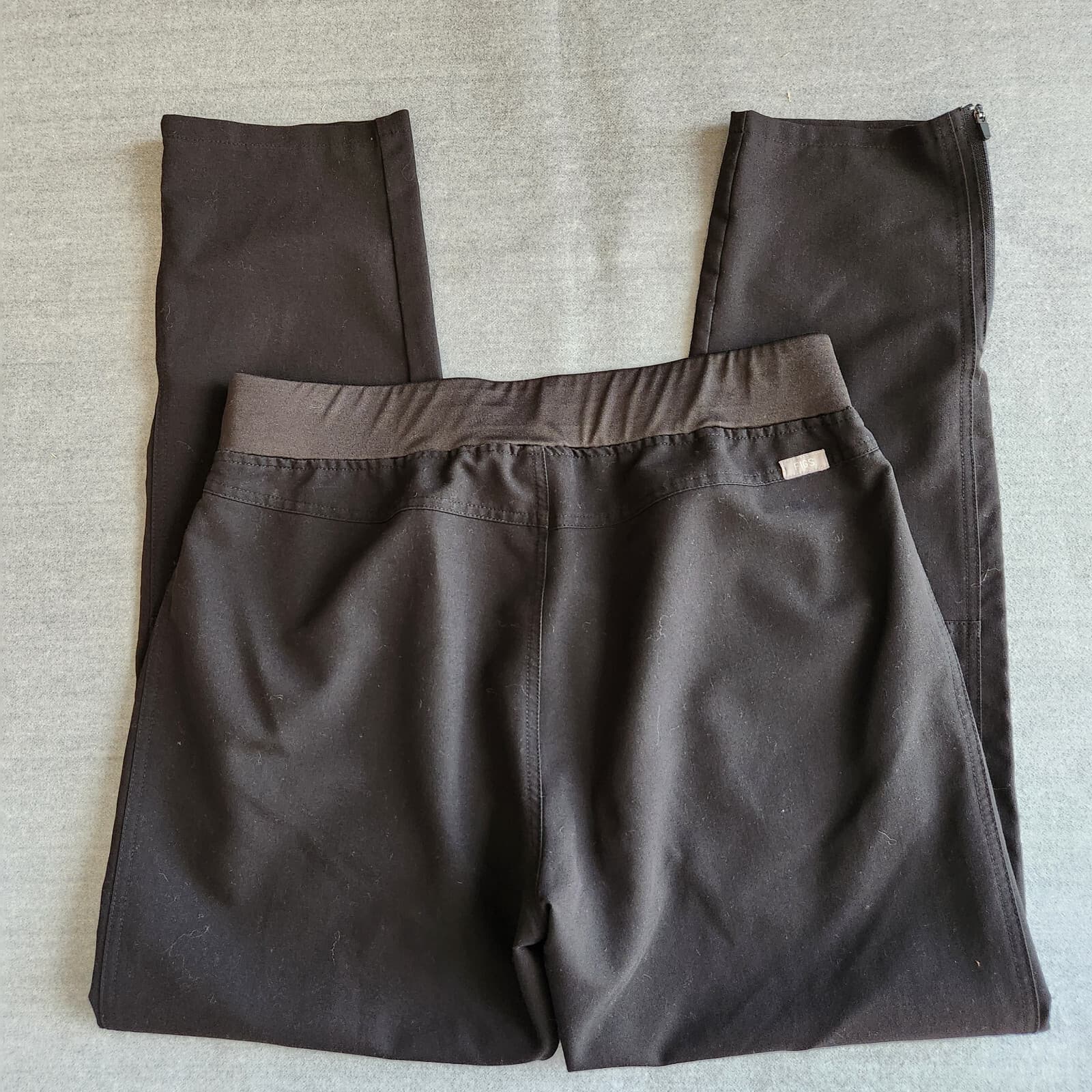 FIGS Technical Collcection Kanye Moto Scrub Pants Slim Fit Pull-On Black Women M - Thumbnail 9