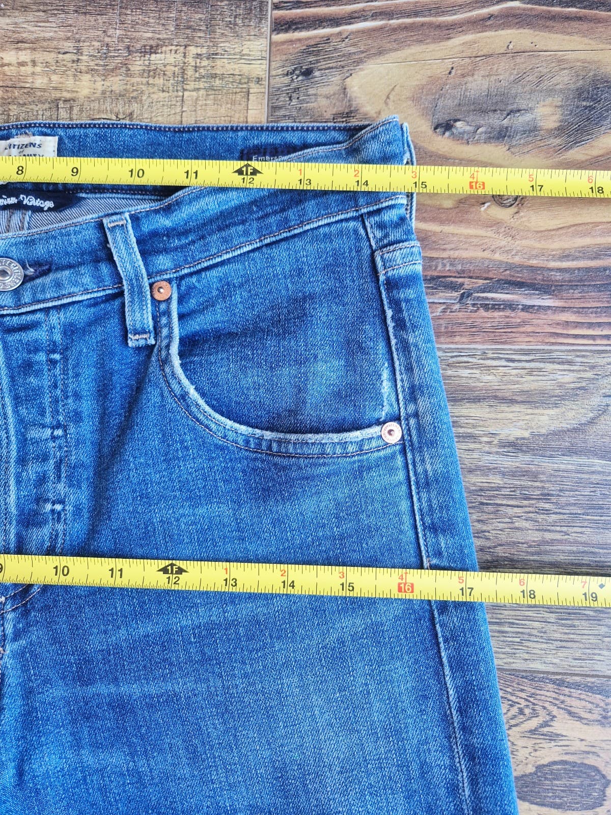 Citizens of Humanity Premium Vintage Emerson Slim Boyfriend Buttonfly Jean Sz.25 - Thumbnail 11