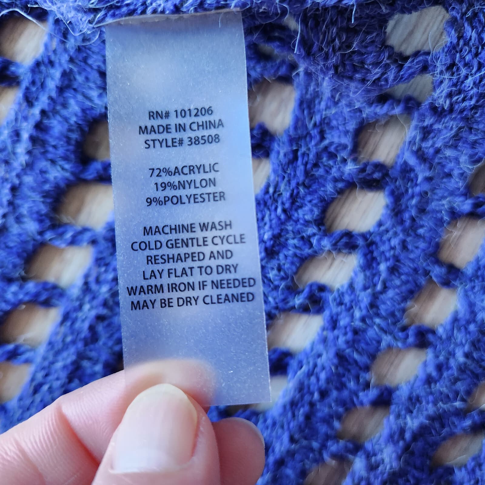 Soft Surroundings Long Duster Open Front Cardigan Acrylic Blue-Purple-ish Sz.PL - Thumbnail 8