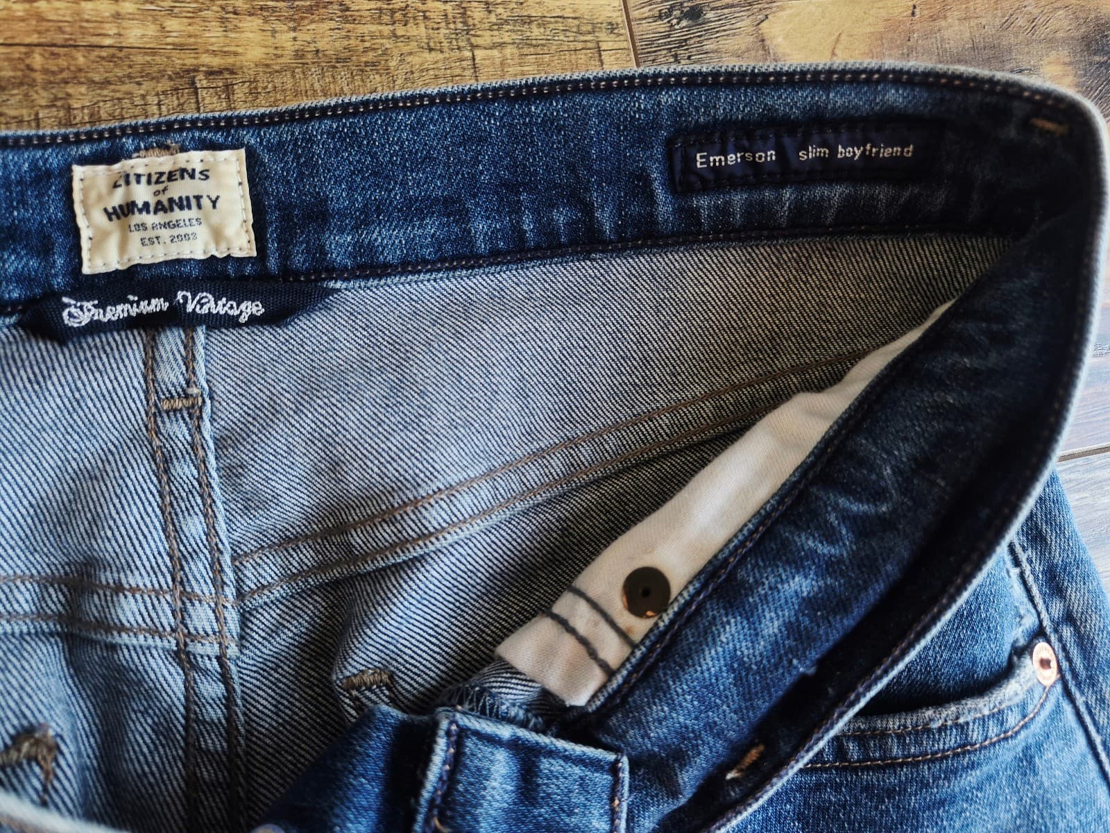 Citizens of Humanity Premium Vintage Emerson Slim Boyfriend Buttonfly Jean Sz.25 - Thumbnail 8