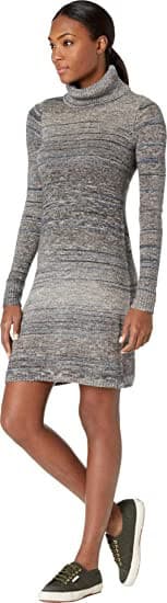 NWT Aventura Analeigh Sweater Dress Turtle Neck Cotton Blend Ash-Grey Women L - Thumbnail 3