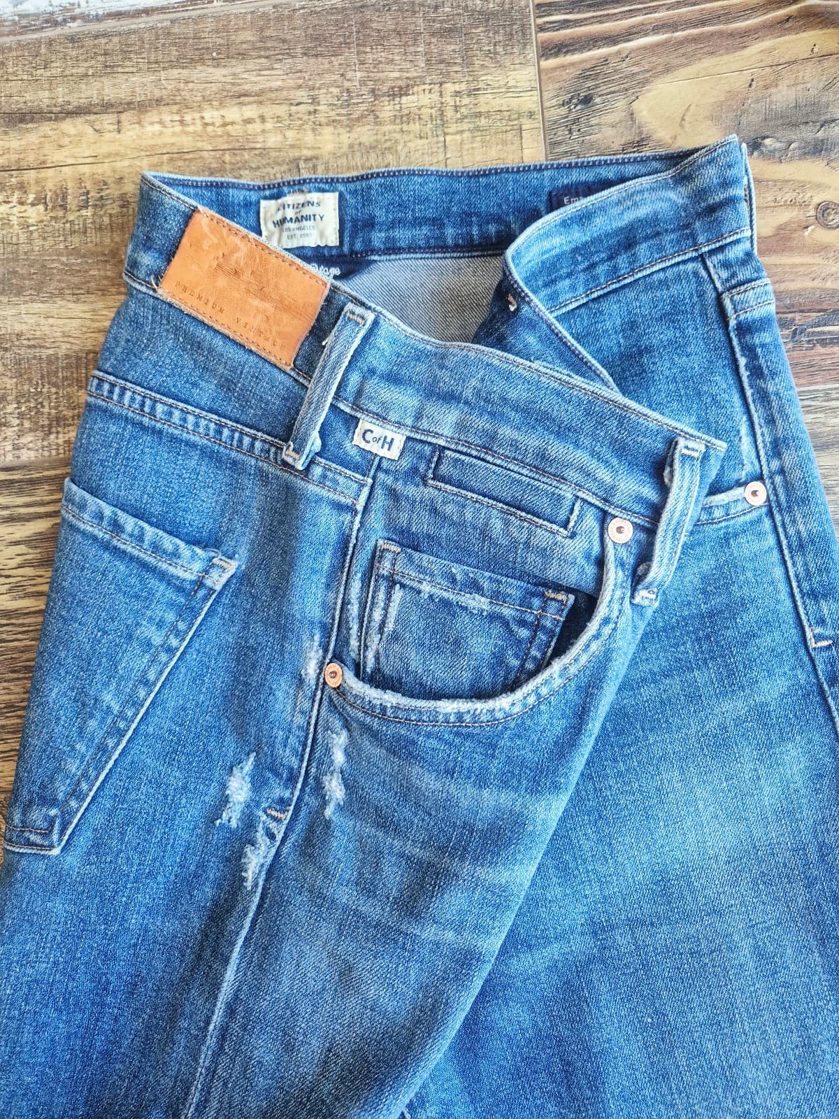 Citizens of Humanity Premium Vintage Emerson Slim Boyfriend Buttonfly Jean Sz.25 - Thumbnail 7