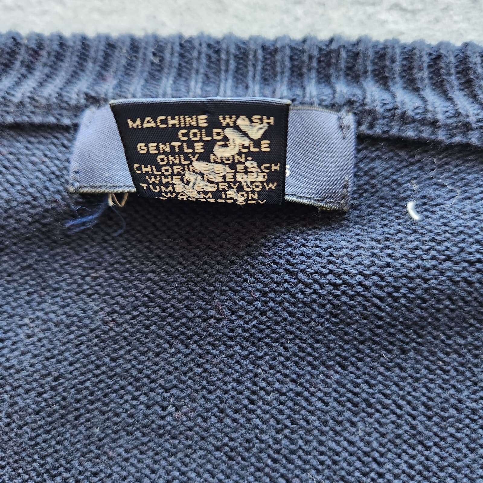 Vintage 346 Brooks Brothers Argyle Pima Cotton Sweater Crew Neck Blue Men's XL - Thumbnail 7