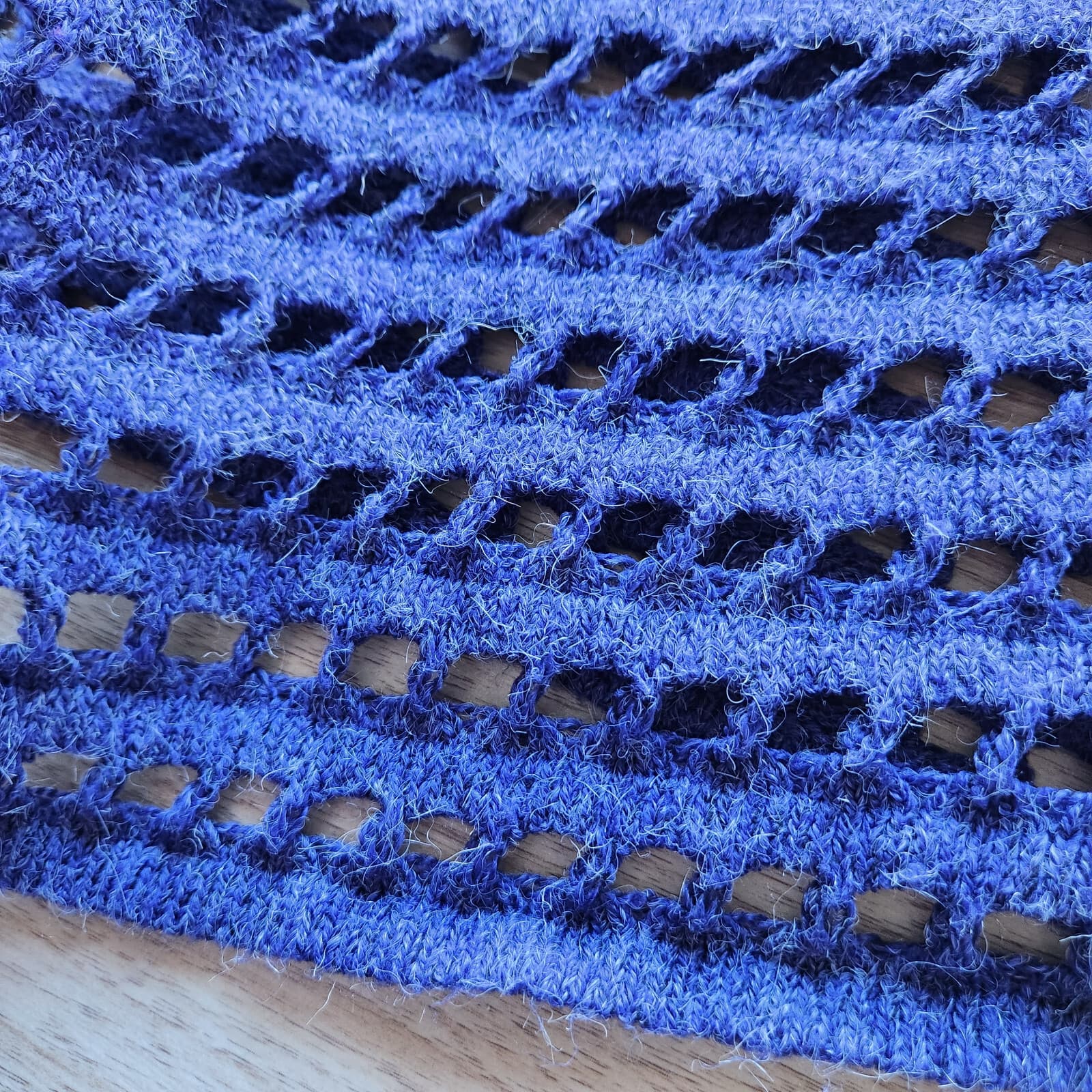 Soft Surroundings Long Duster Open Front Cardigan Acrylic Blue-Purple-ish Sz.PL - Thumbnail 6