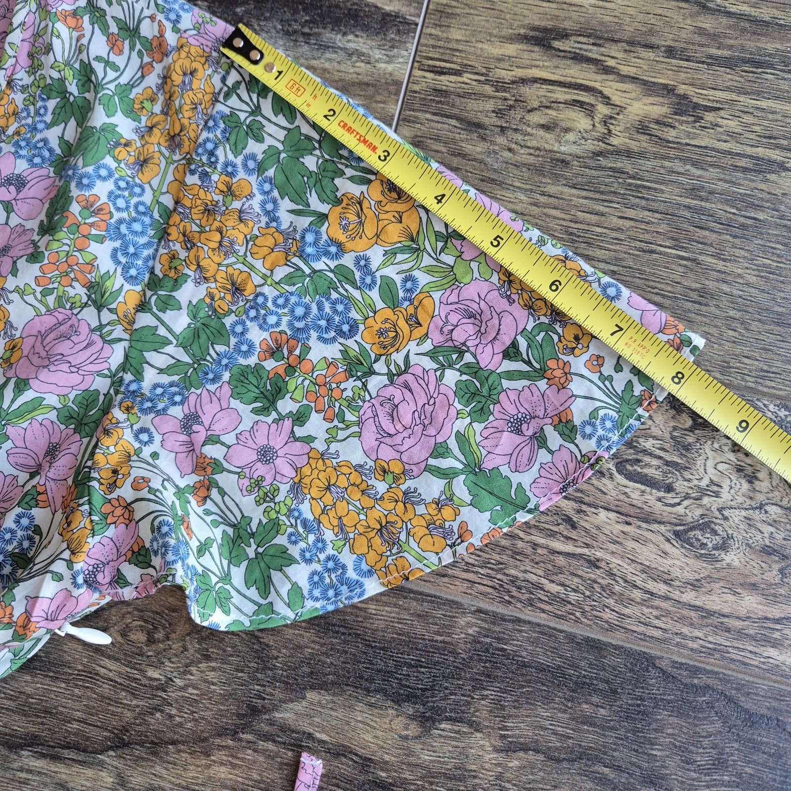 J.Crew x Liberty Faux-Wrap Midi Dress 100% Cotton Liberty Mini Floral Walk Sz.00 - Thumbnail 13