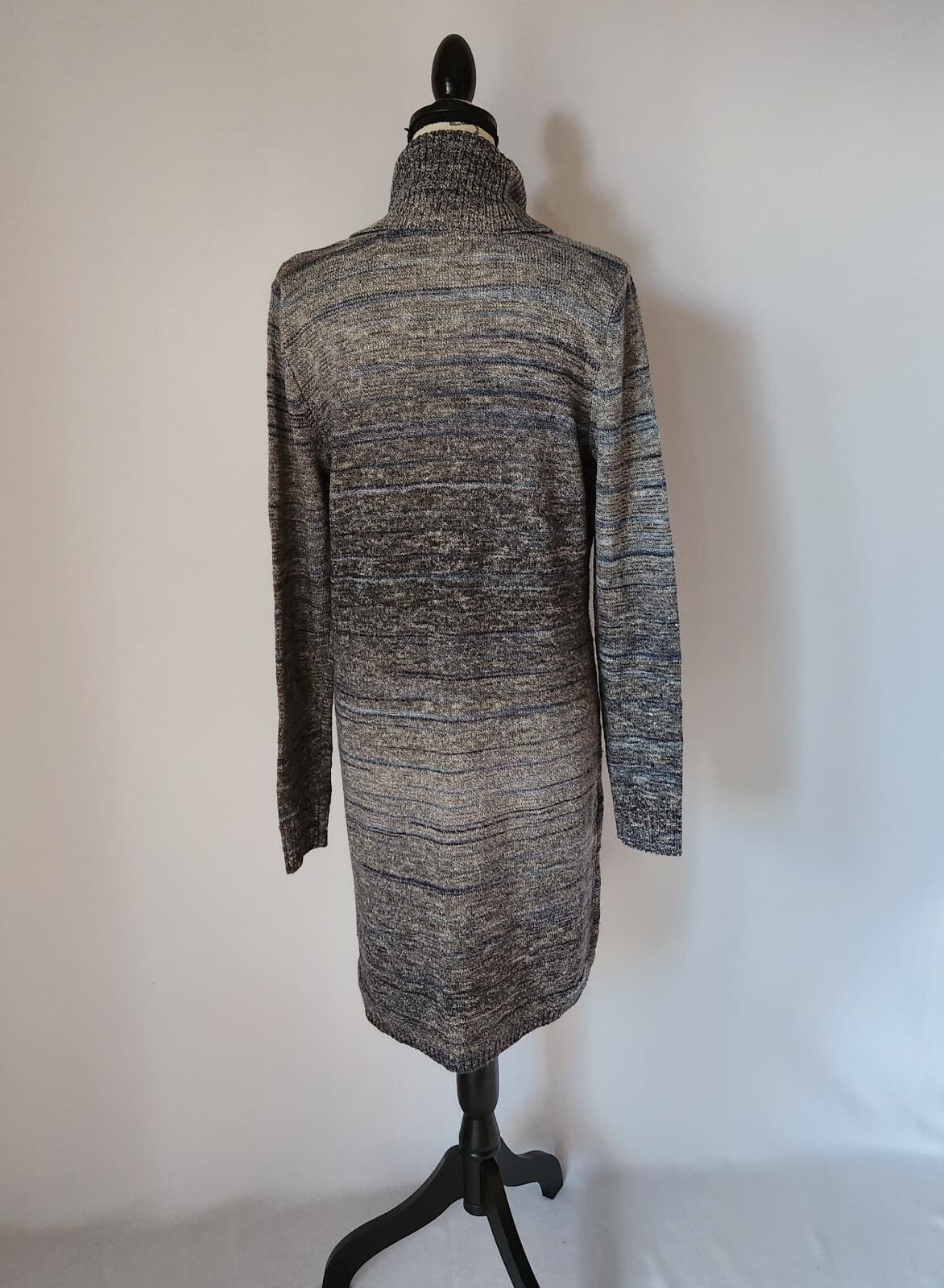 NWT Aventura Analeigh Sweater Dress Turtle Neck Cotton Blend Ash-Grey Women L - Thumbnail 6