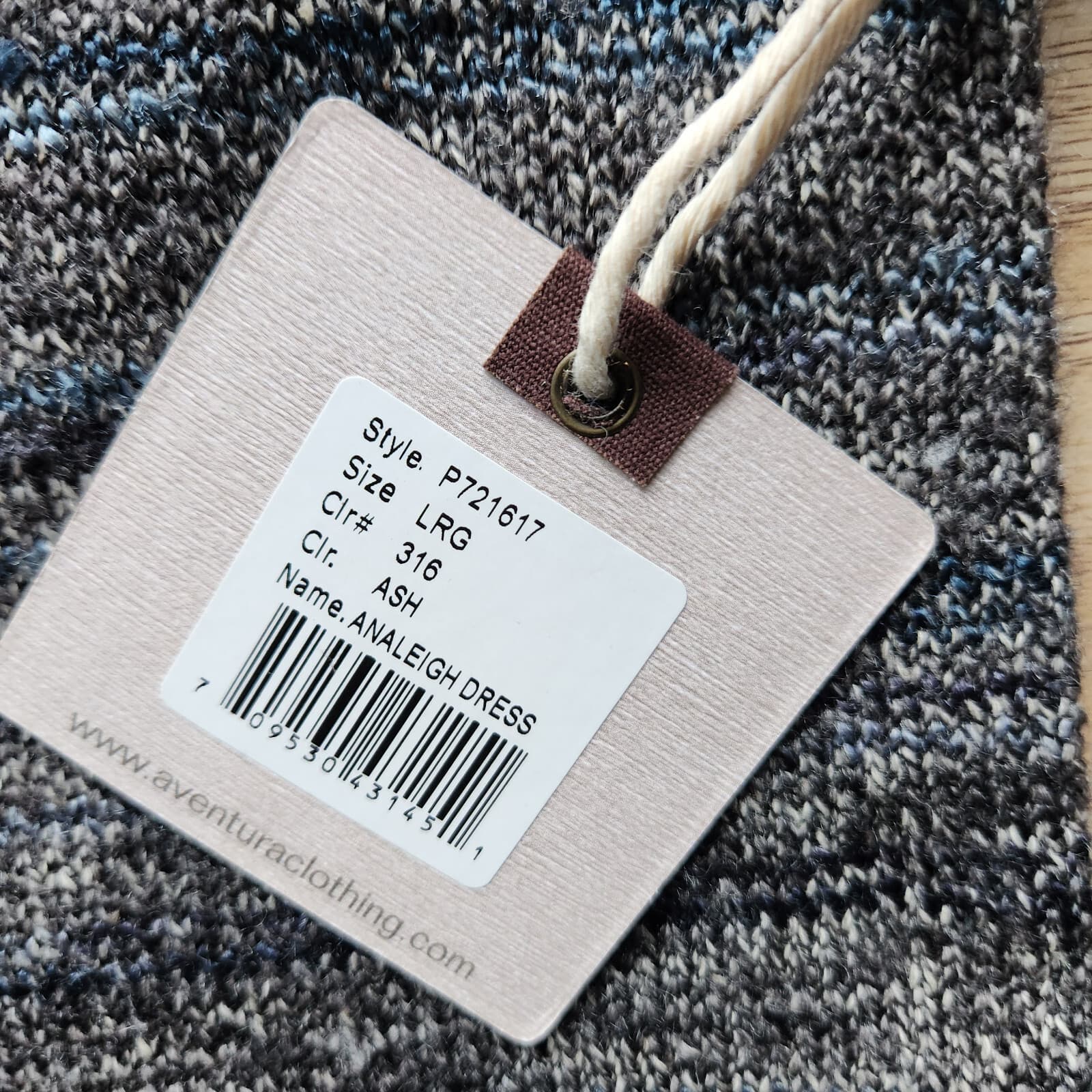 NWT Aventura Analeigh Sweater Dress Turtle Neck Cotton Blend Ash-Grey Women L - Thumbnail 10