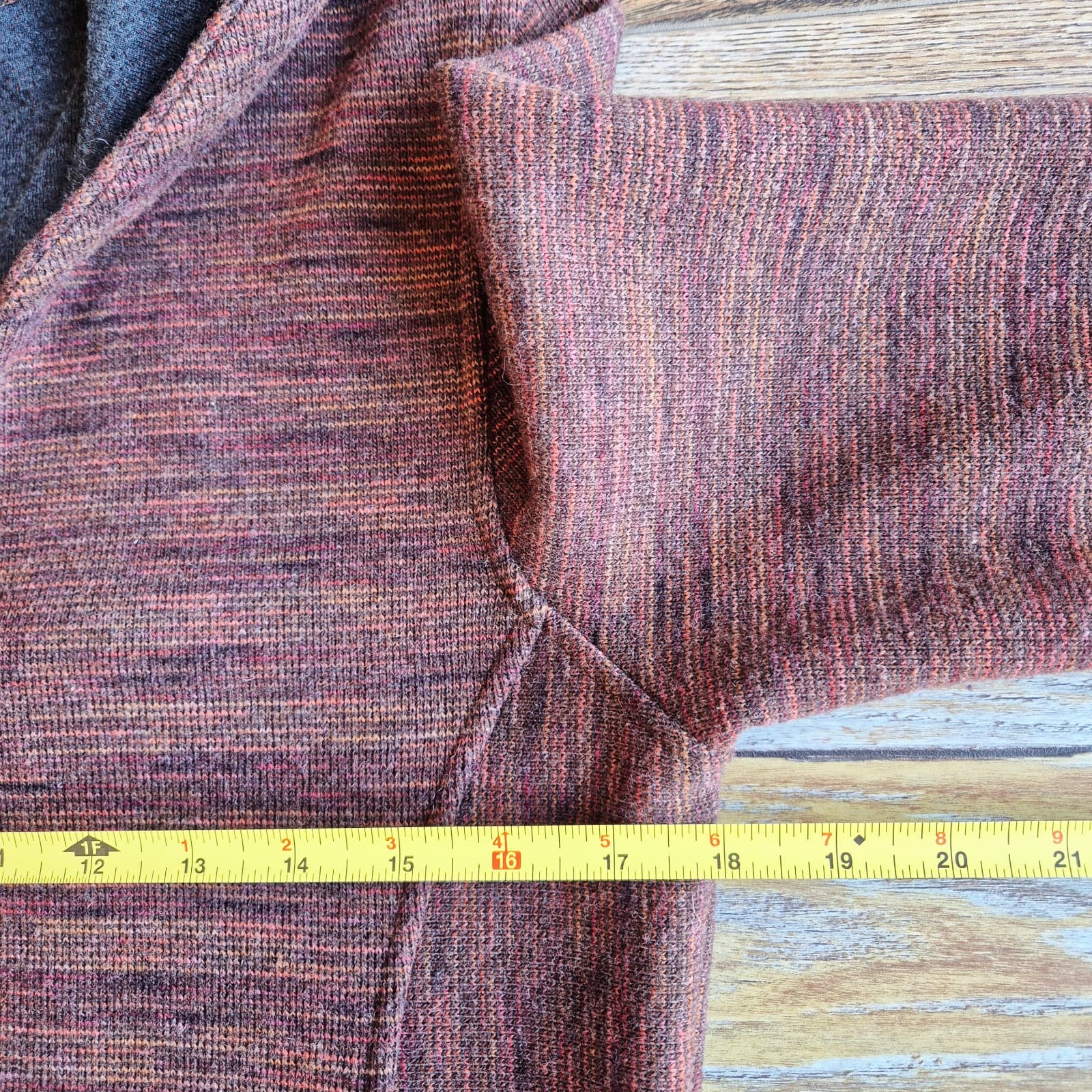 Kuhl Isla Wool Blend Hoodie Long Cardigan Jacket Pocket Burnt Sierra Women's S - Thumbnail 13