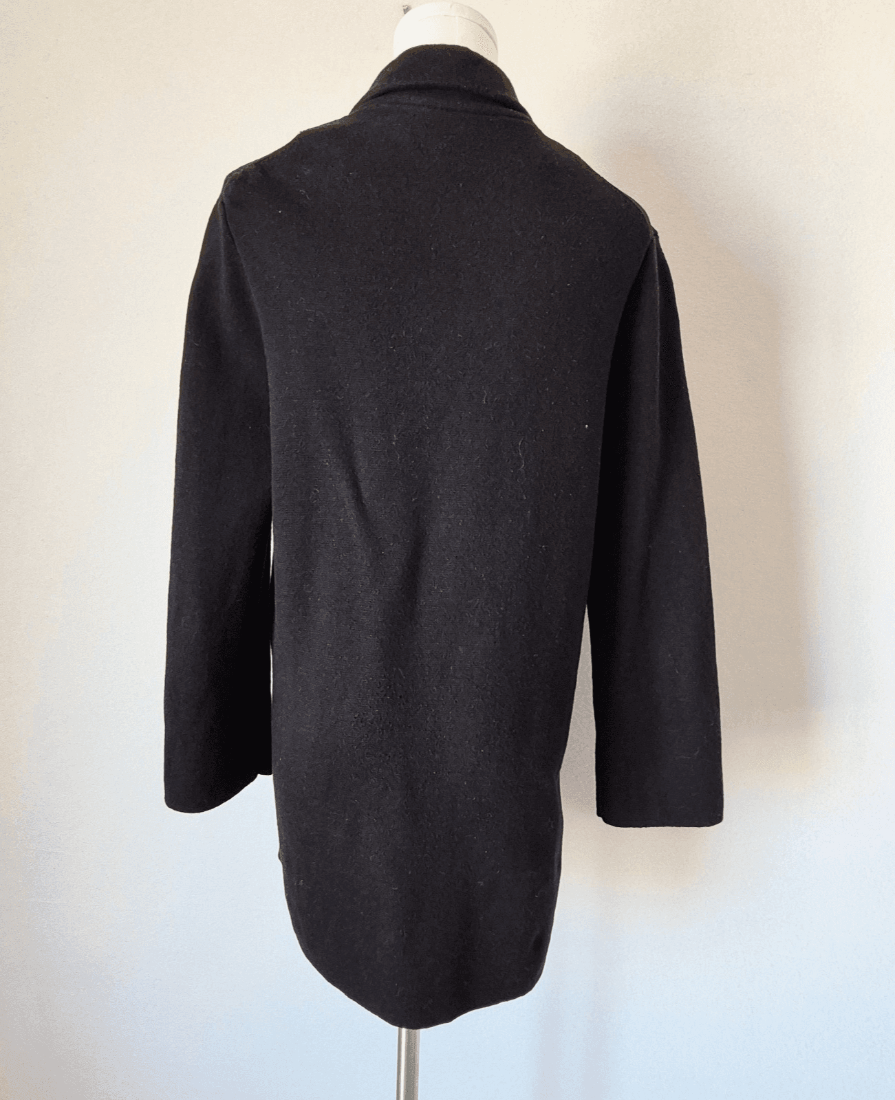 Quince 100% Organic Cotton Knit Blazer Open-Front Pocket Black Women's M - Thumbnail 9