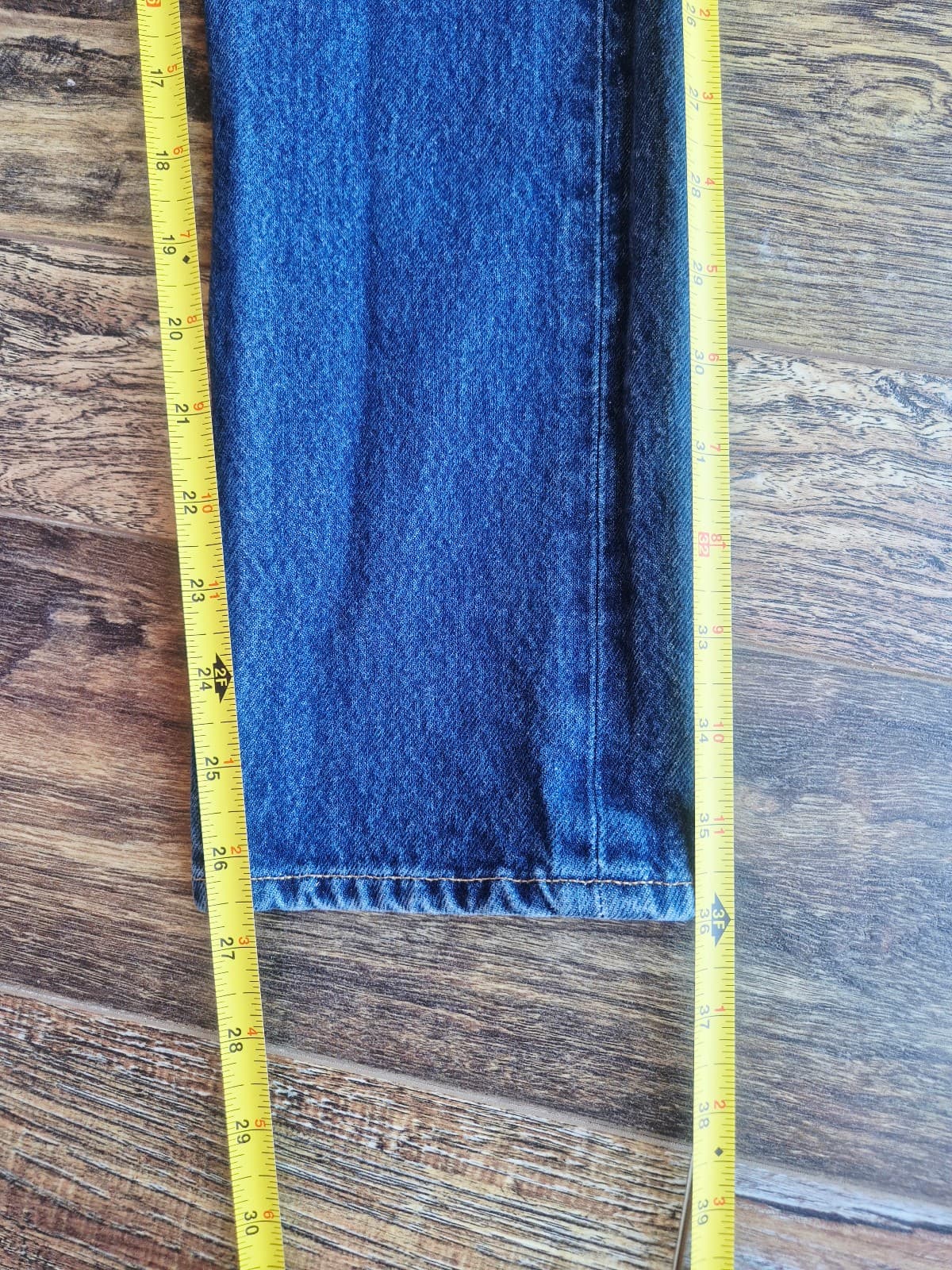 AGOLDE Remy High Rise Straight Leg Button-Fly Jeans 5-Pocket Wink Blue Womens 23 - Thumbnail 12