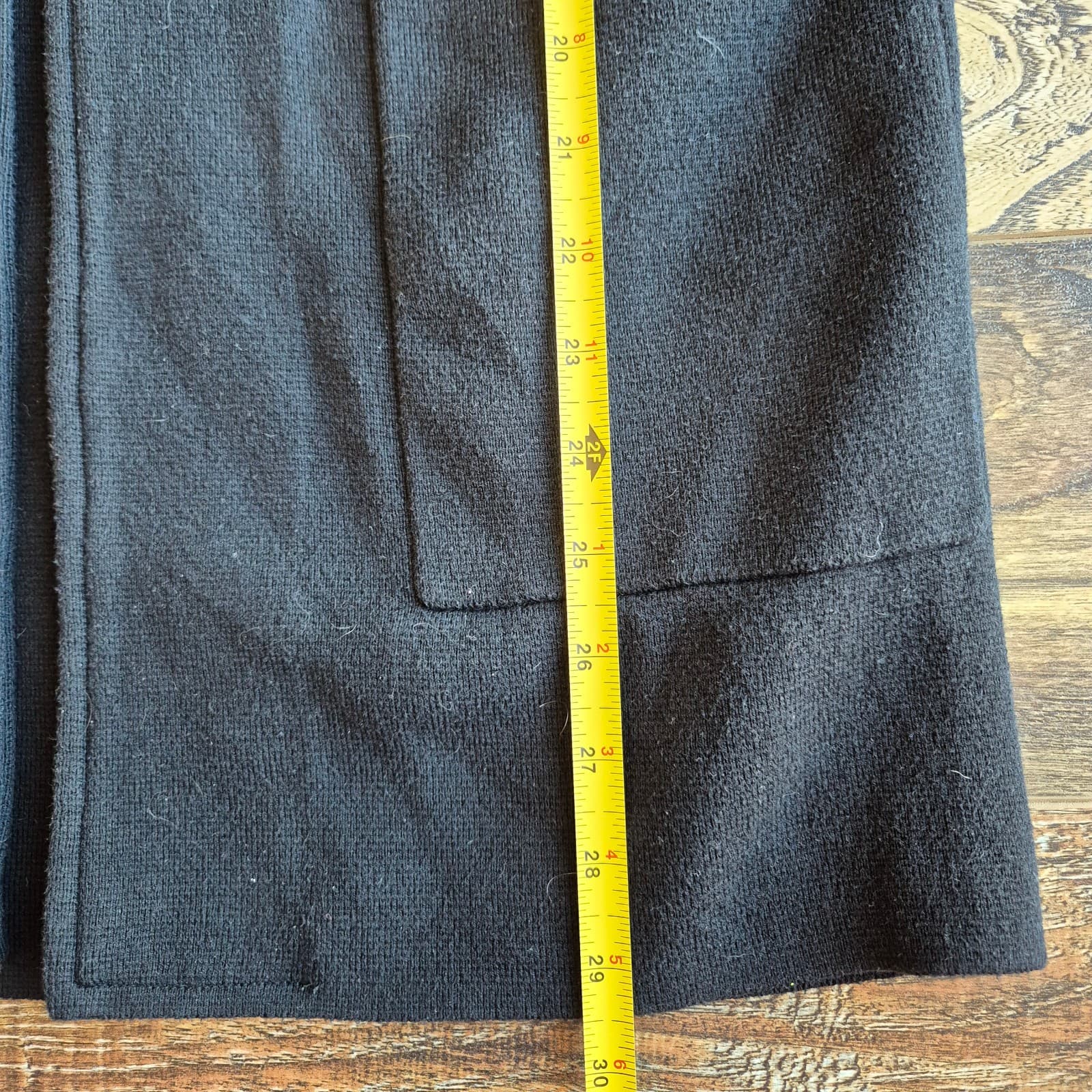 Quince 100% Organic Cotton Knit Blazer Open-Front Pocket Black Women's M - Thumbnail 15