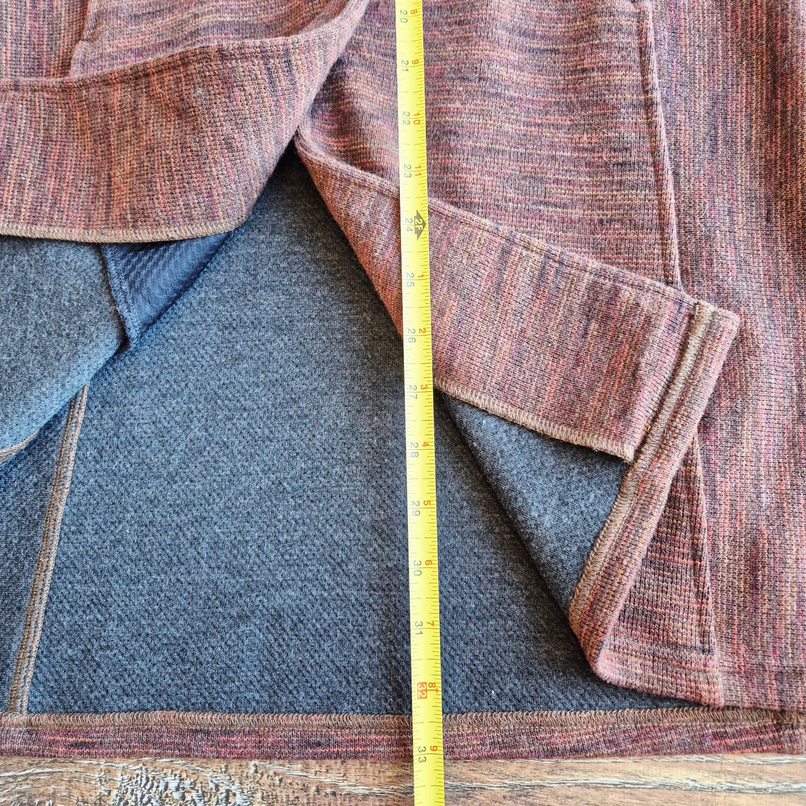 Kuhl Isla Wool Blend Hoodie Long Cardigan Jacket Pocket Burnt Sierra Women's S - Thumbnail 14