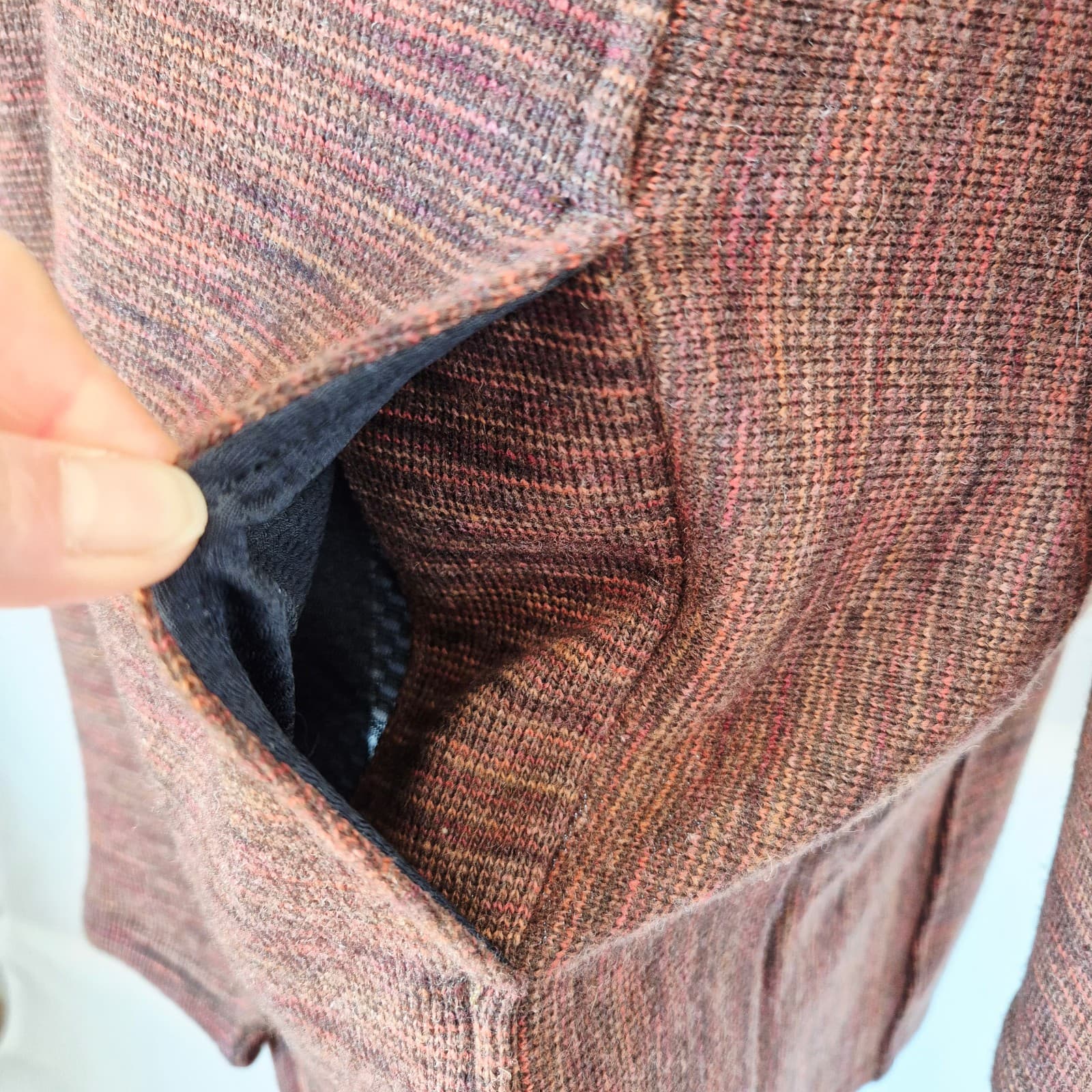Kuhl Isla Wool Blend Hoodie Long Cardigan Jacket Pocket Burnt Sierra Women's S - Thumbnail 7