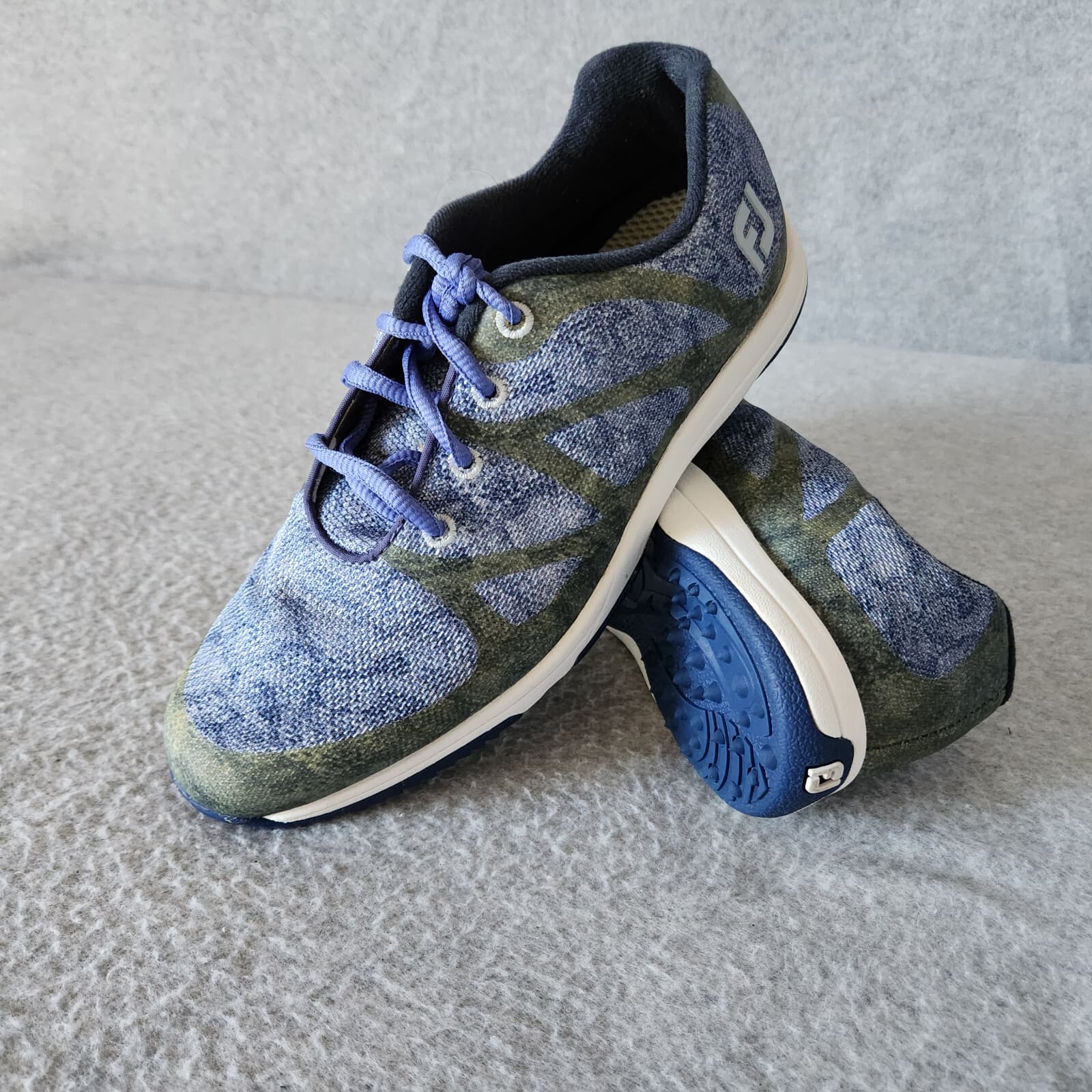 Footjoy Leisure Golf Shoes Waterproof Lightweight Lace-Up Purple Blue Women's 6M - Thumbnail 4
