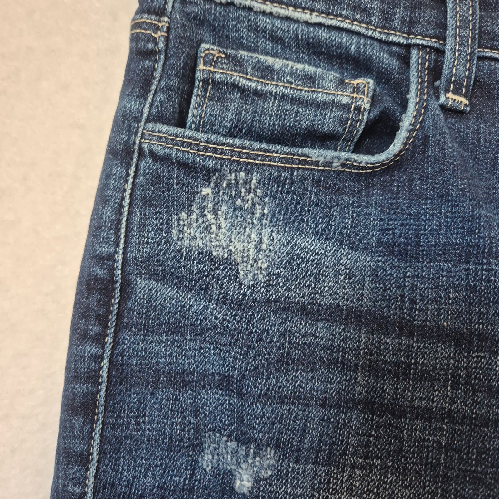 L'AGENCE Alexia High Rise Crop Jeans Distressed Jabot Atwood Wash Blue Womens 26 - Thumbnail 5