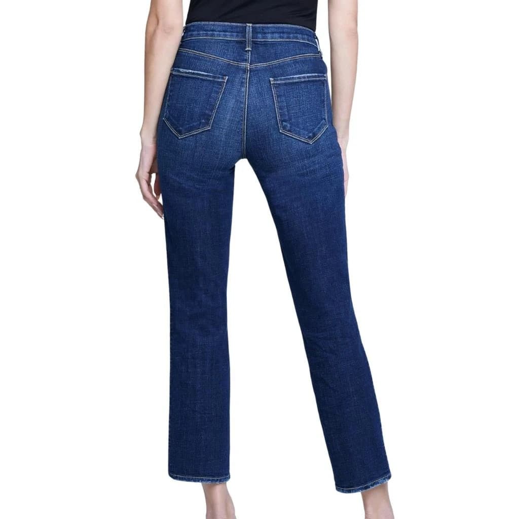 L'AGENCE Alexia High Rise Crop Jeans Distressed Jabot Atwood Wash Blue Womens 26 - Thumbnail 9
