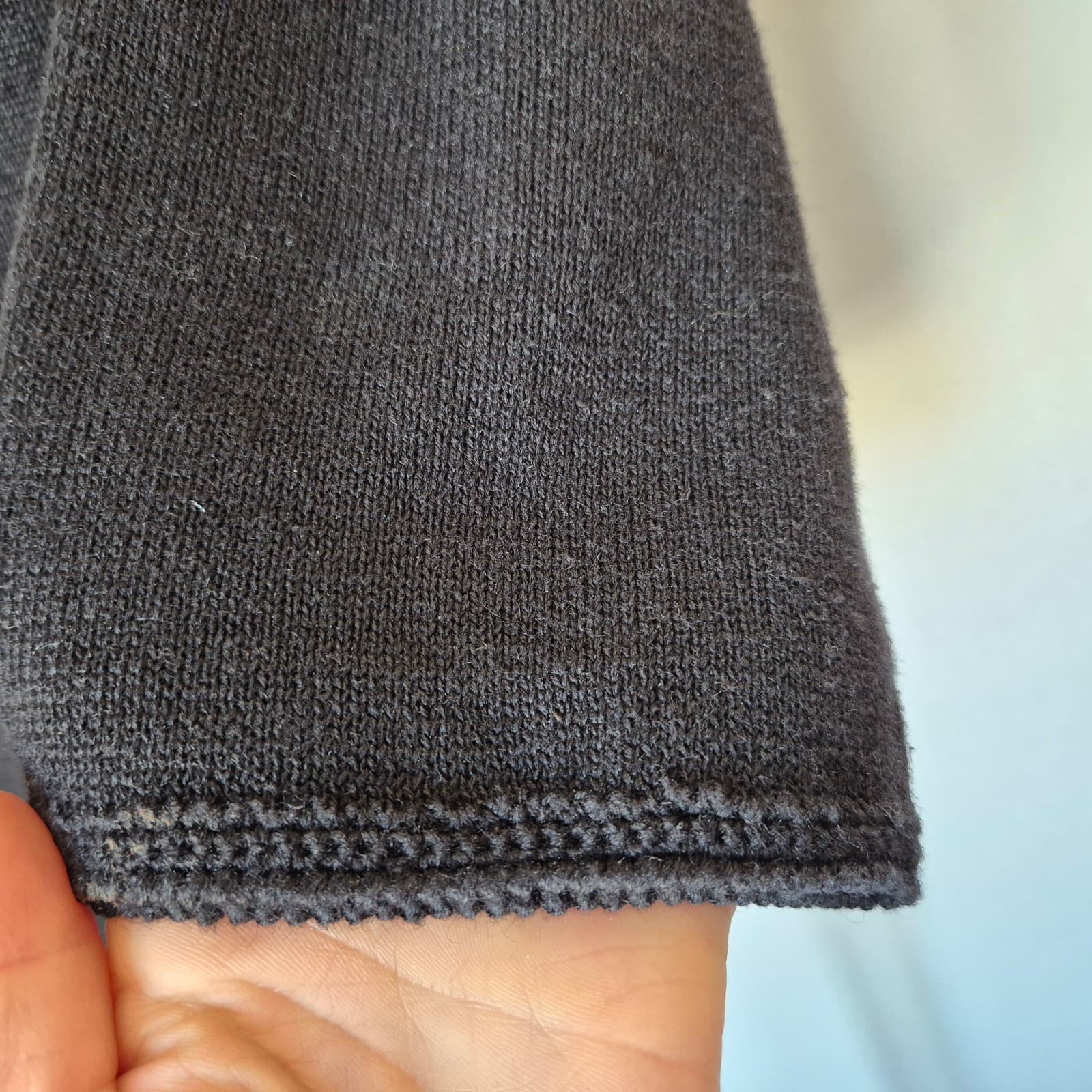 Vintage Michael Simon Sequin Stacked Gift Boxes Sweater Black Ramie Cotton Sz.M - Thumbnail 8