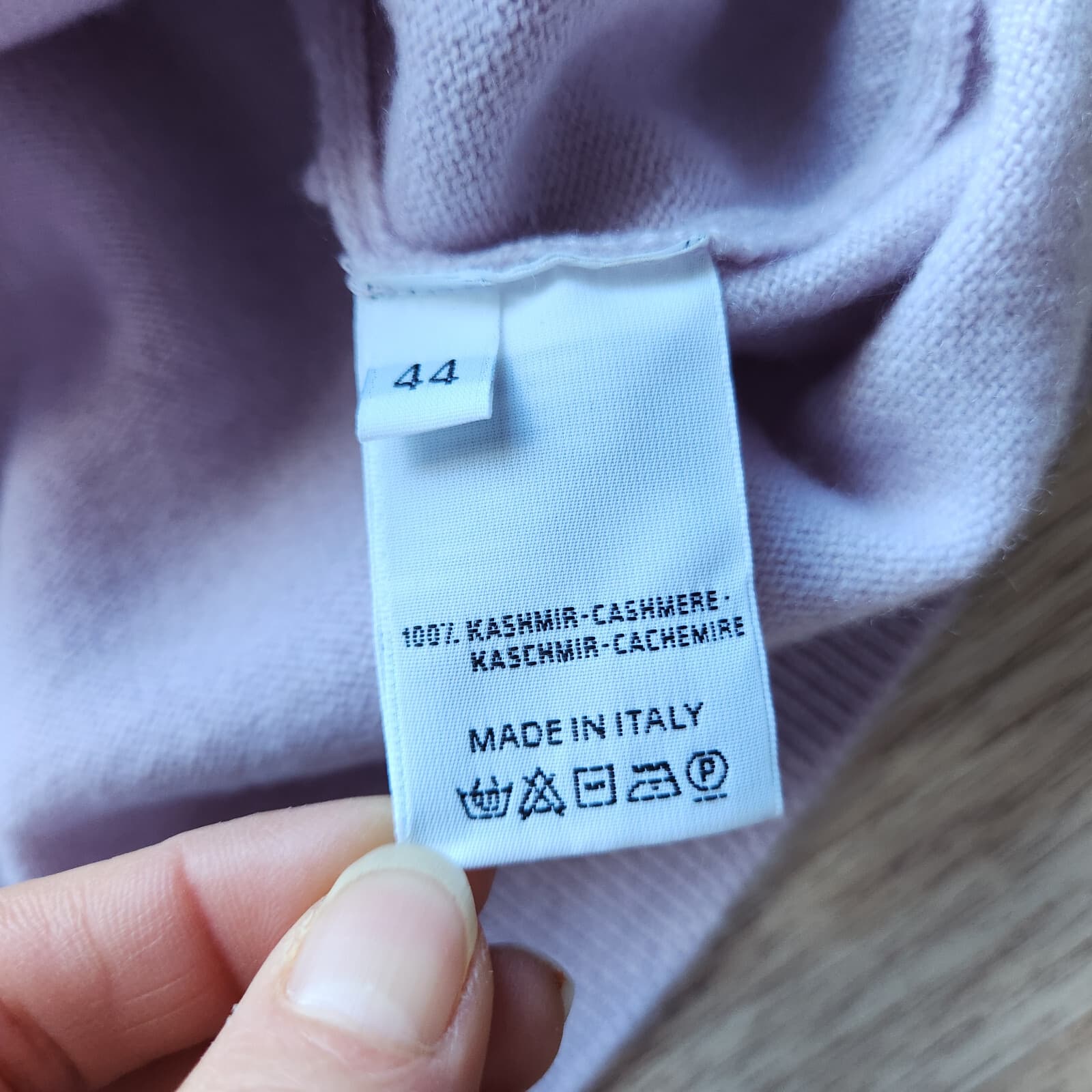 NWoT Cruciani Made in Italy 100% Cashmere Sweater Pullover V-Neck Purple Sz.44 - Thumbnail 8