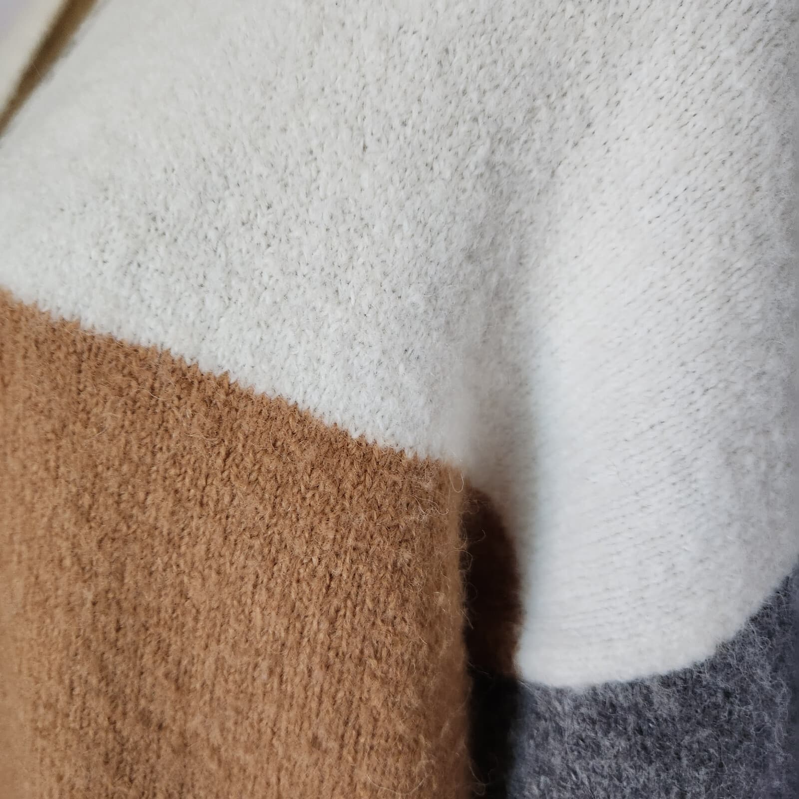 Madewell Allston Double-Button Cardigan Sweater Pocket Colorblock Wool Blend XS - Thumbnail 5