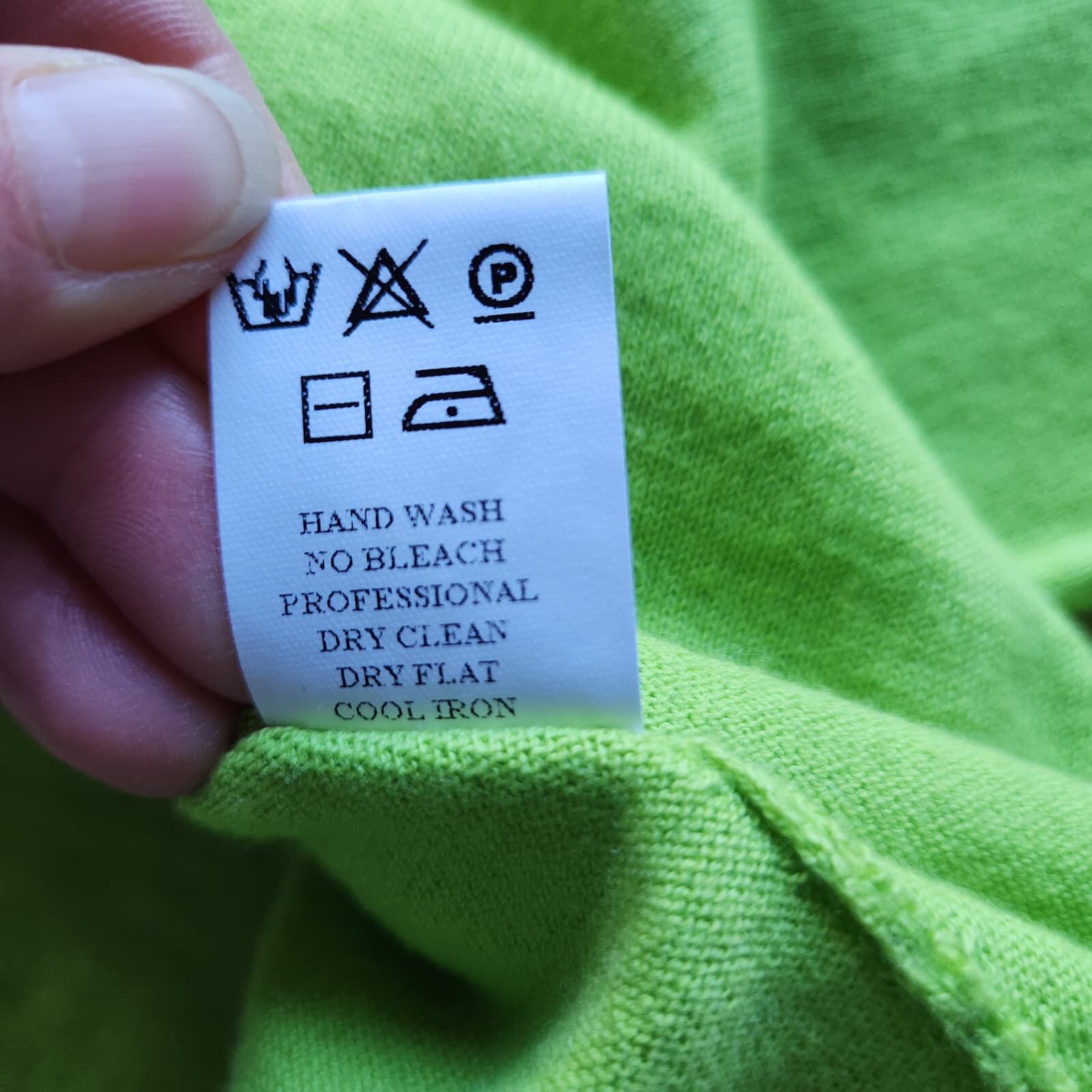 NWoT Fabrizio Del Carlo Made in Italy Cotton Cashmere Cardigan V-Neck Green Sz.M - Thumbnail 9