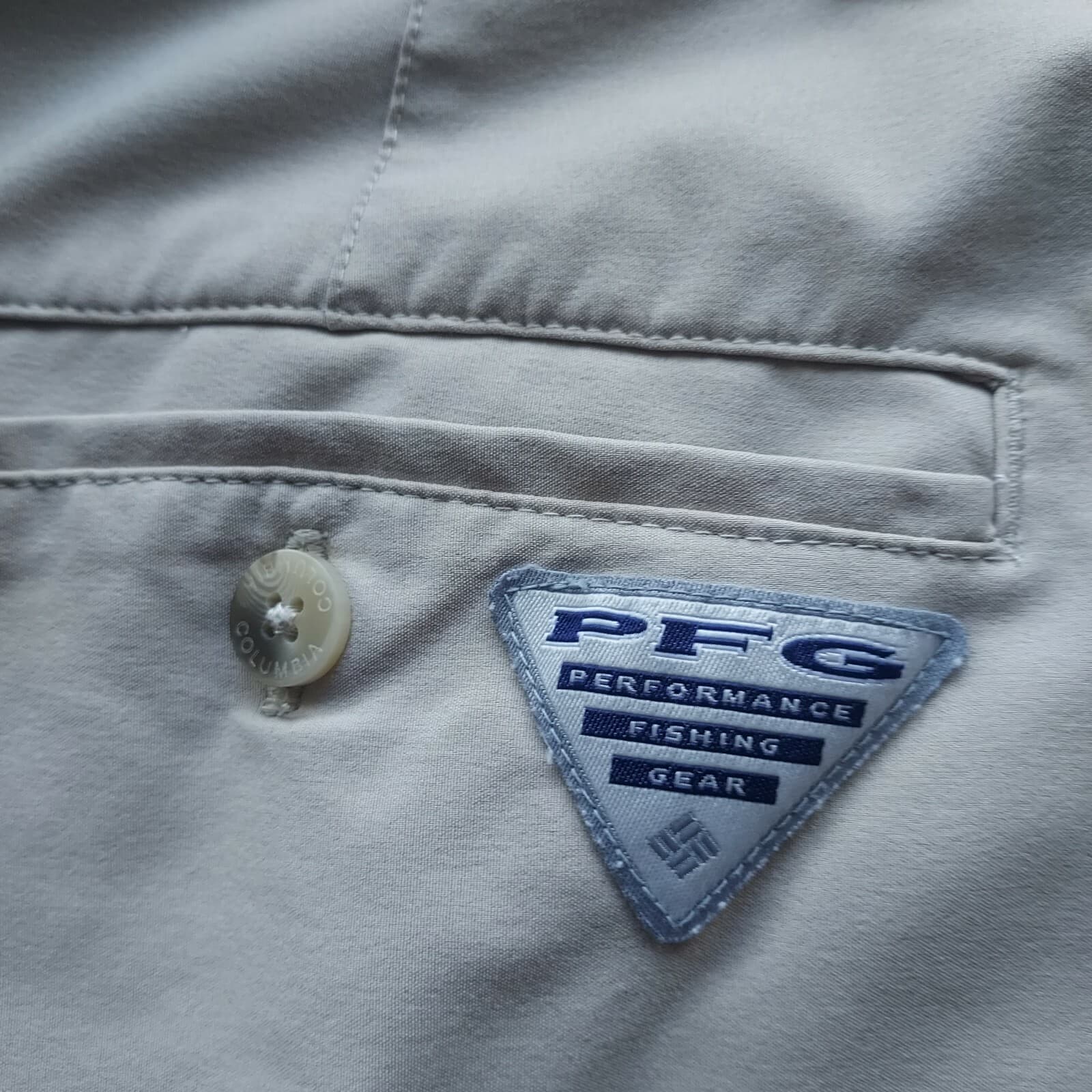 Columbia PFG Performance Fishing Gear Shorts Zip Pocket Stretch Beige Men 36W10L - Thumbnail 6