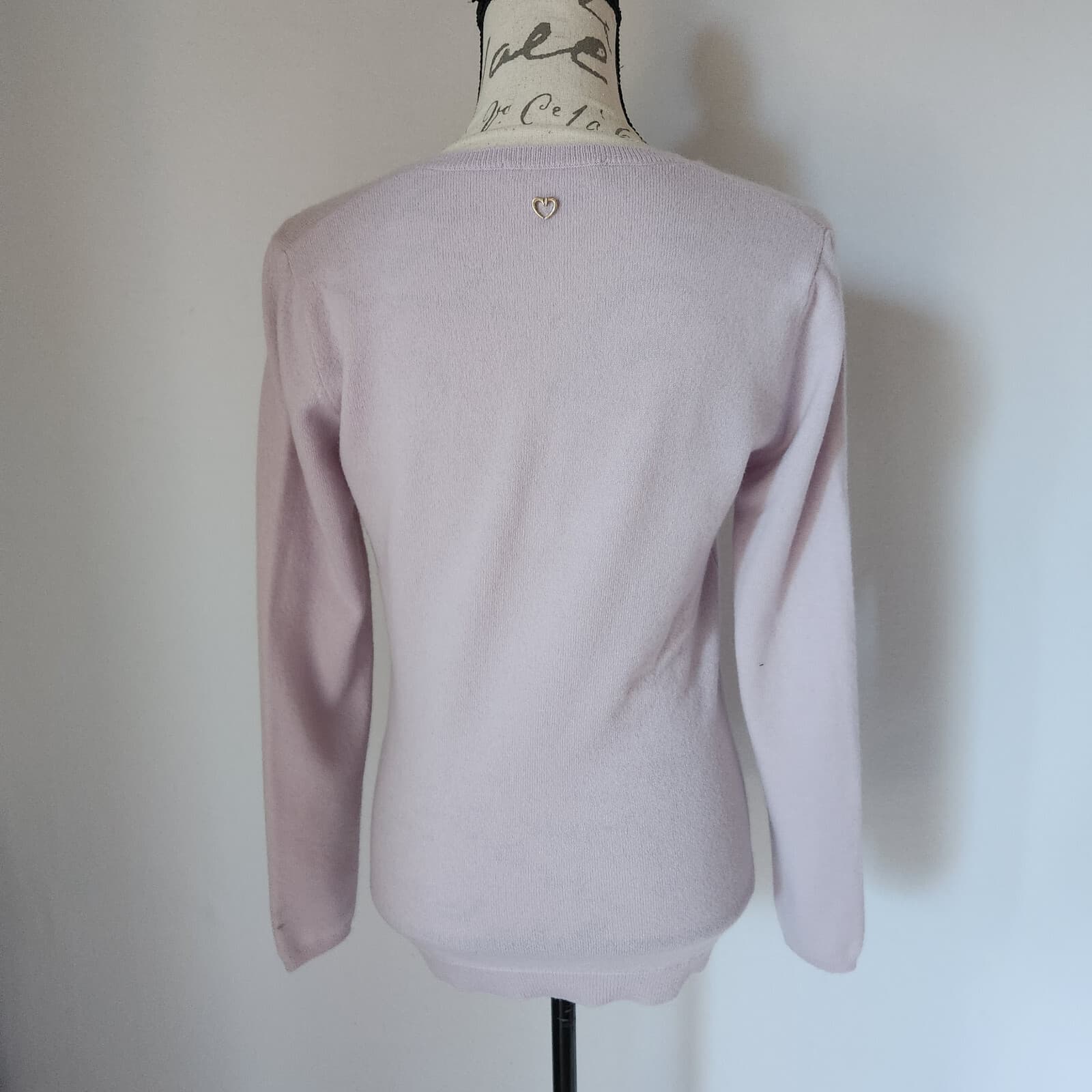 NWoT Cruciani Made in Italy 100% Cashmere Sweater Pullover V-Neck Purple Sz.44 - Thumbnail 4