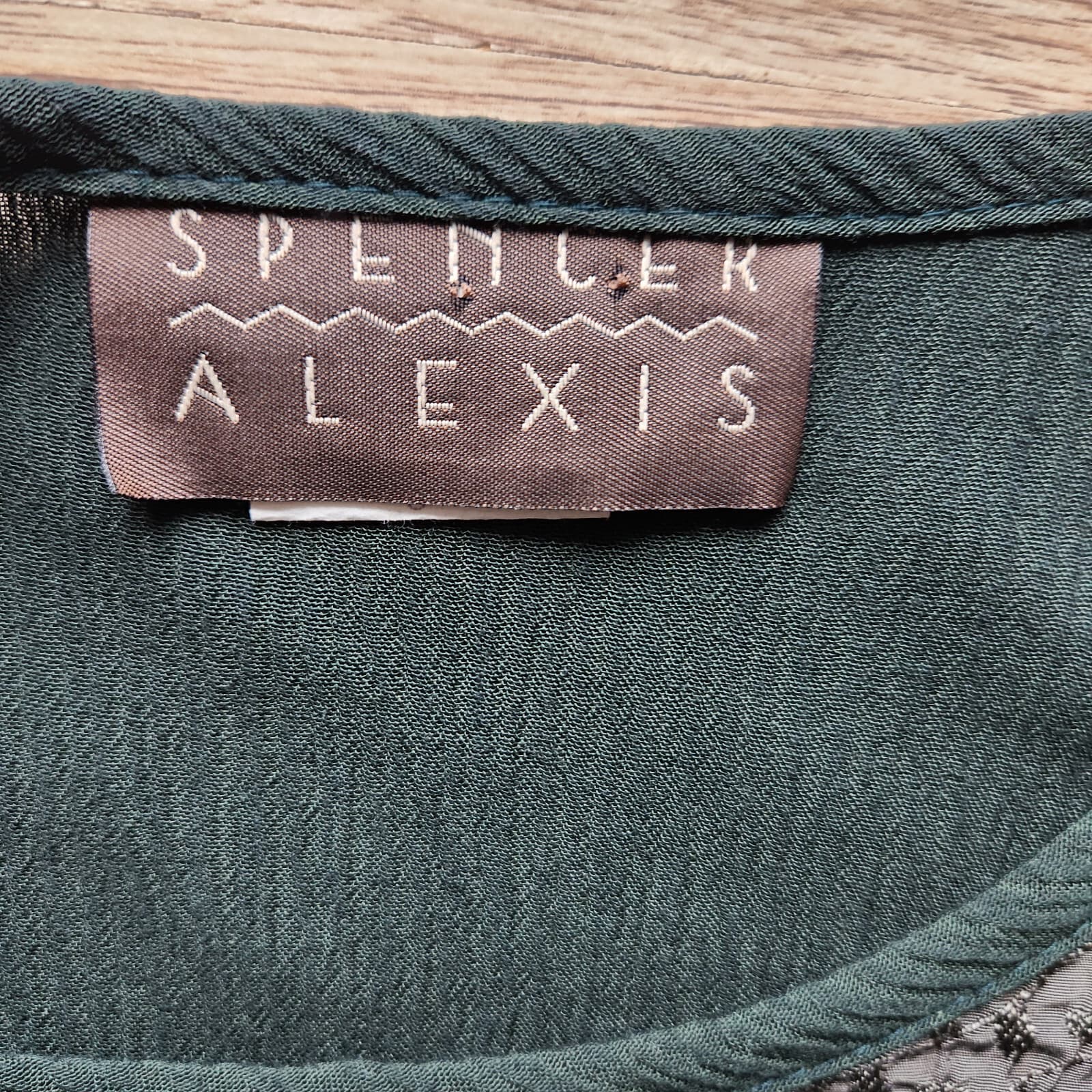 Vintage Spencer Alexis Patchwork Lagenlook Top Long Sleeve Multicolor Sz.8 USA - Thumbnail 6