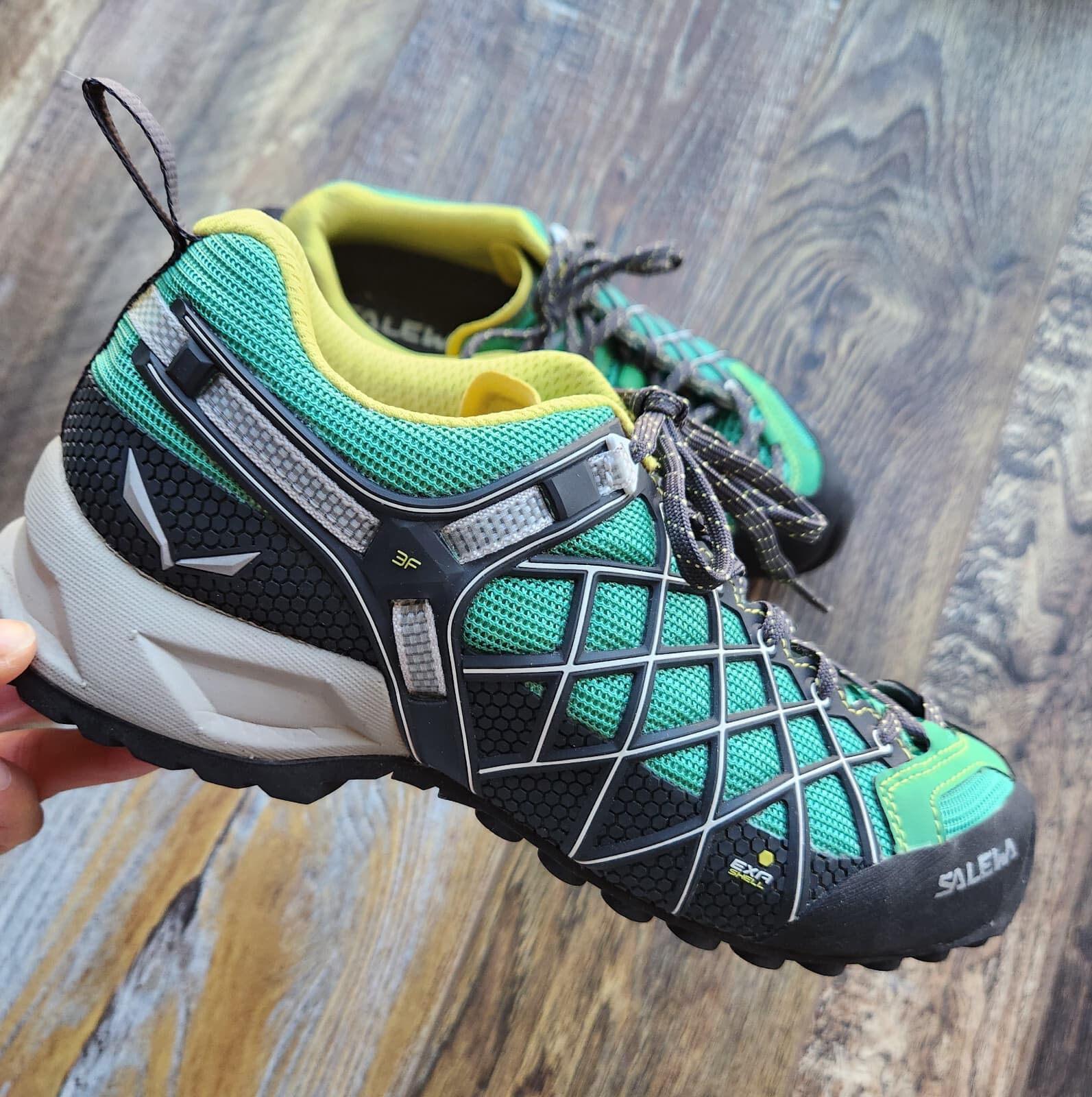 Salewa Women's 7.5 Wildfire Vent GTX Hiking Shoes Lace Exa-Shell Carbon-Assenzio - Thumbnail 3