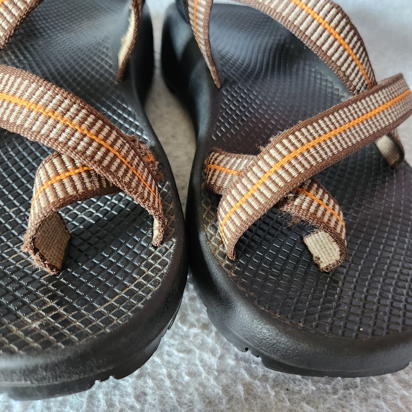 Chaco Z2 Unaweep Classic Sports Sandals Adjustable Strap Brown Black Men's US7 - Thumbnail 10