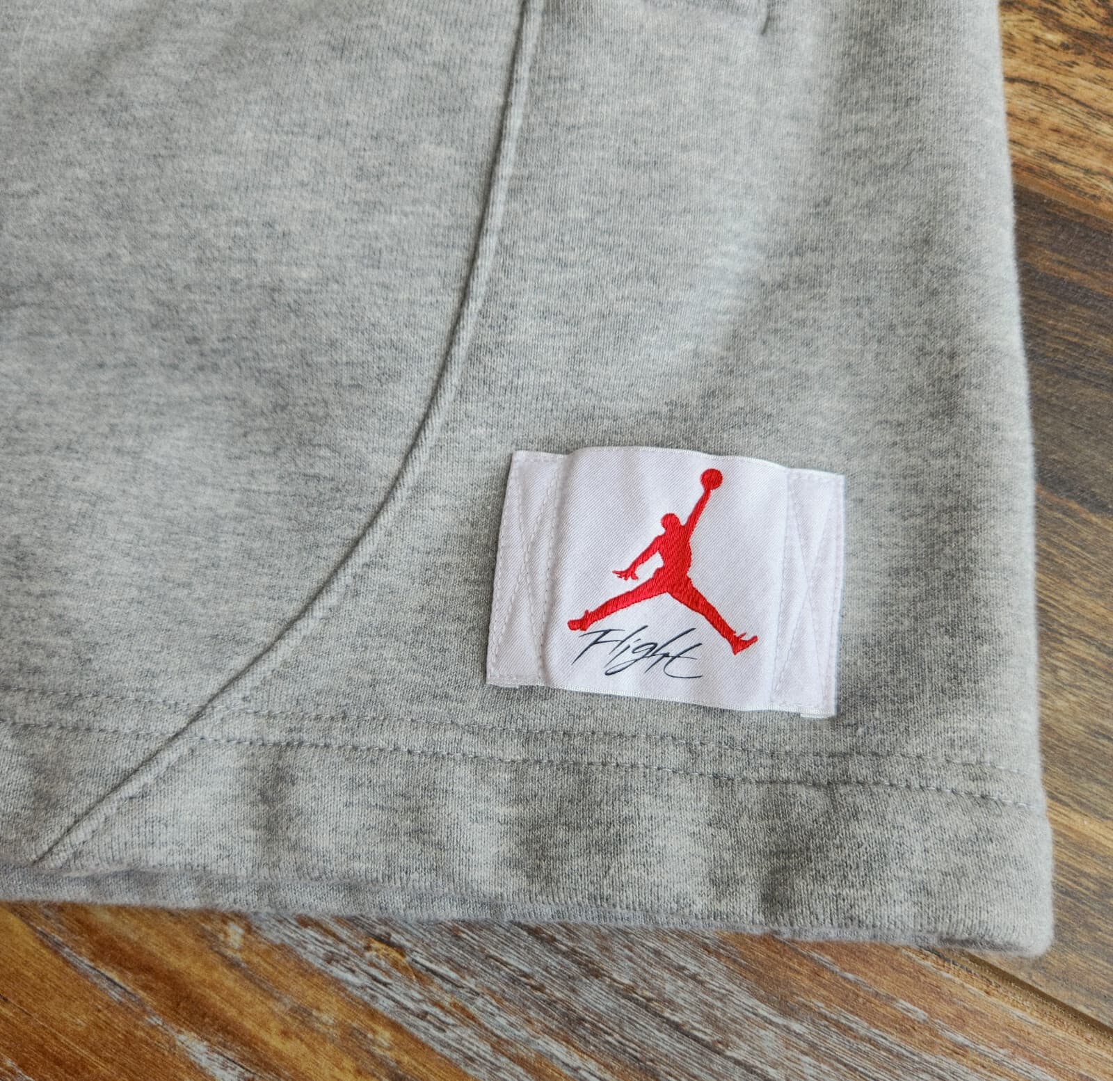 AIR JORDAN Flight Fleece Standard Fit Shorts Drawstring Pocket Grey Women's M - Thumbnail 4