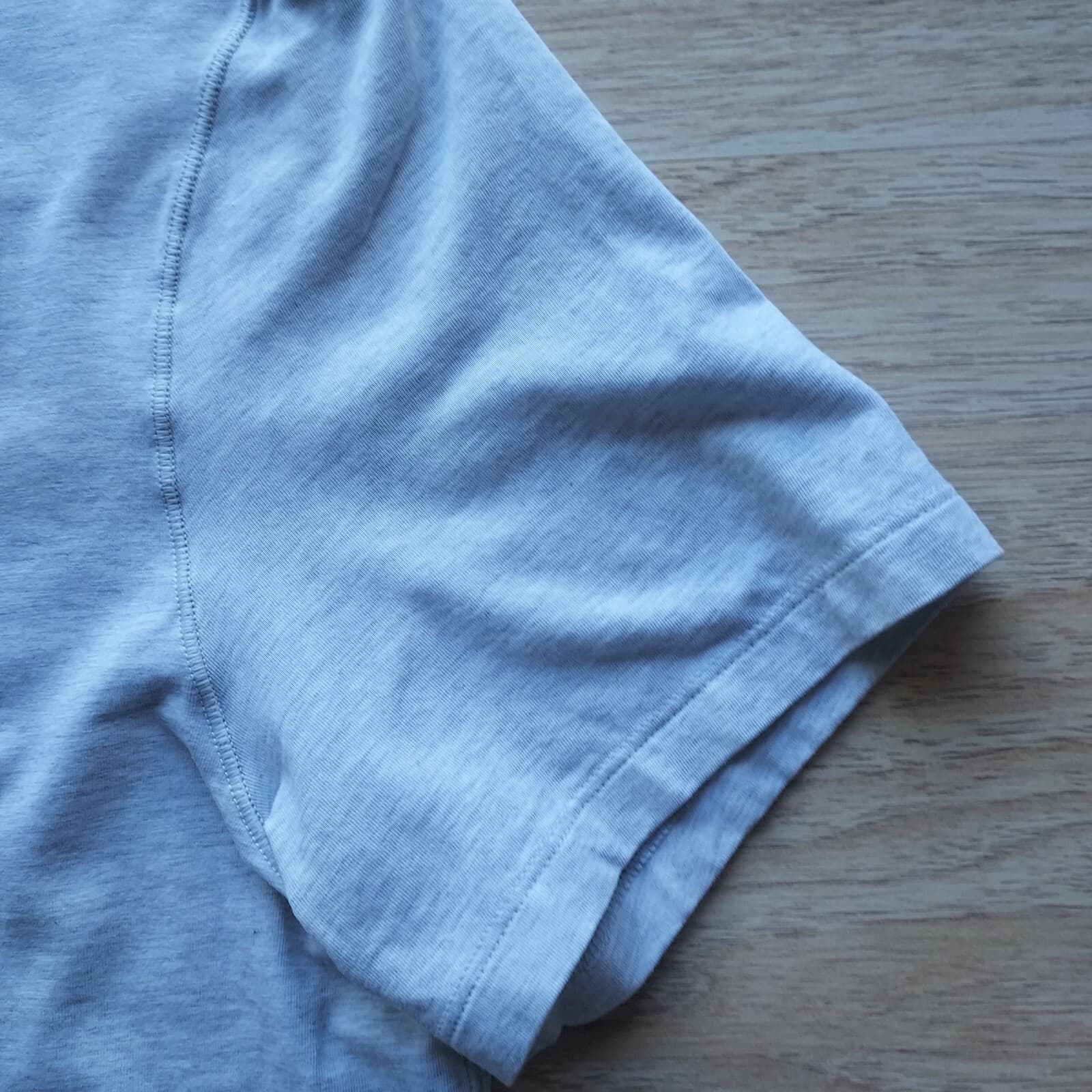 Lululemon Pima Cotton Blend T-Shirt Short Sleeve Primitive Power Grey Men Sz.L - Thumbnail 5