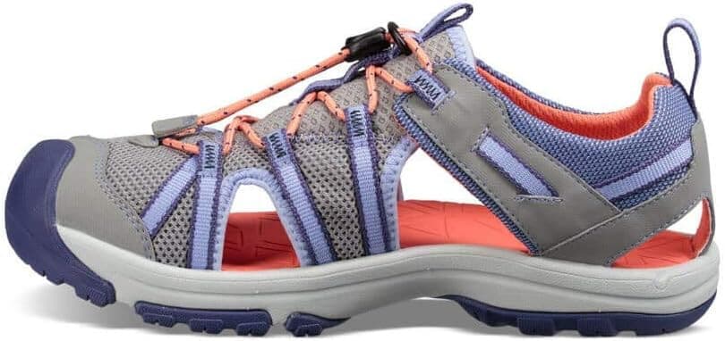 Teva Men's US7 T Manatee Water Sport Sandals Cushion Bungee Cord Purple Grey - Thumbnail 2