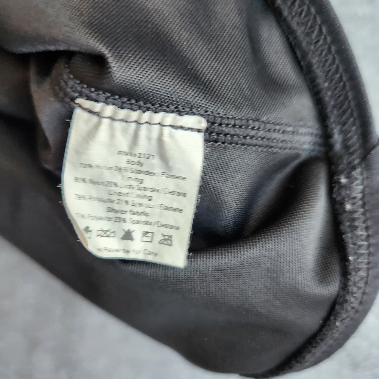Spanx One Piece Swimsuit Bandeau-Bra Stretch Sheer Slimming Black Sz.10 - Thumbnail 11