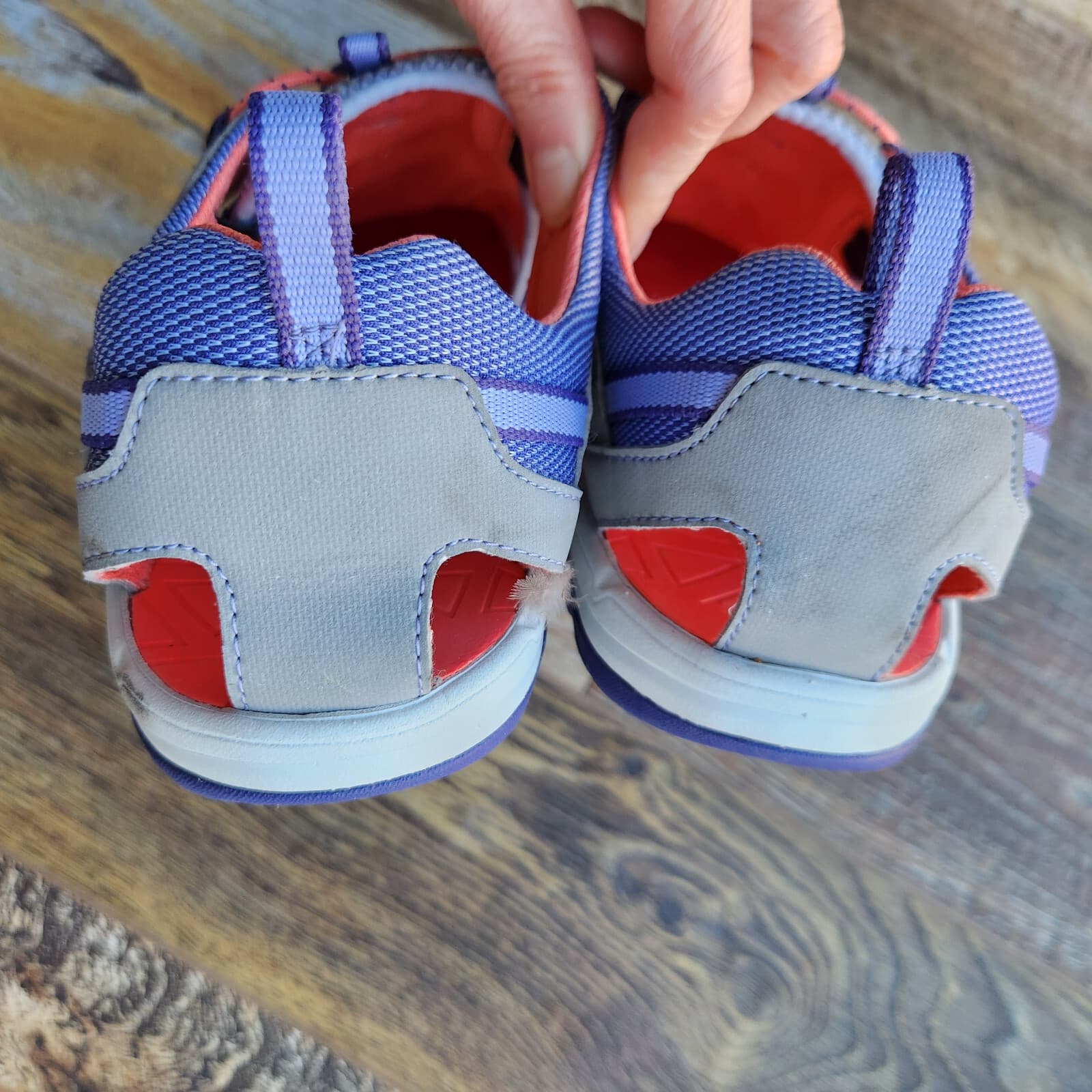 Teva Men's US7 T Manatee Water Sport Sandals Cushion Bungee Cord Purple Grey - Thumbnail 11