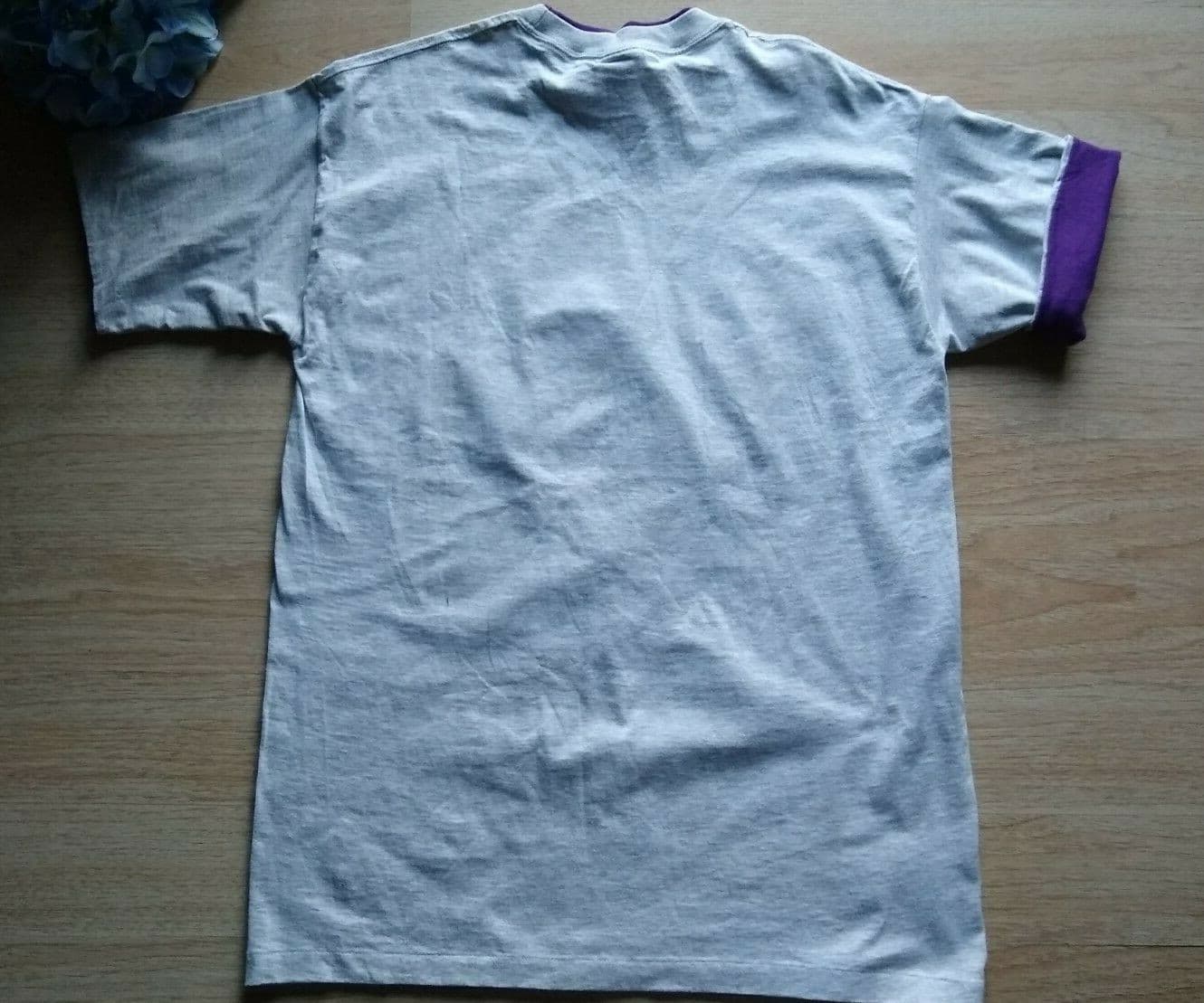 SIGNAL SPORTS 100% Cotton Knit T-Shirt Palm Springs Graphic Gray Short Sleeve XL - Thumbnail 6