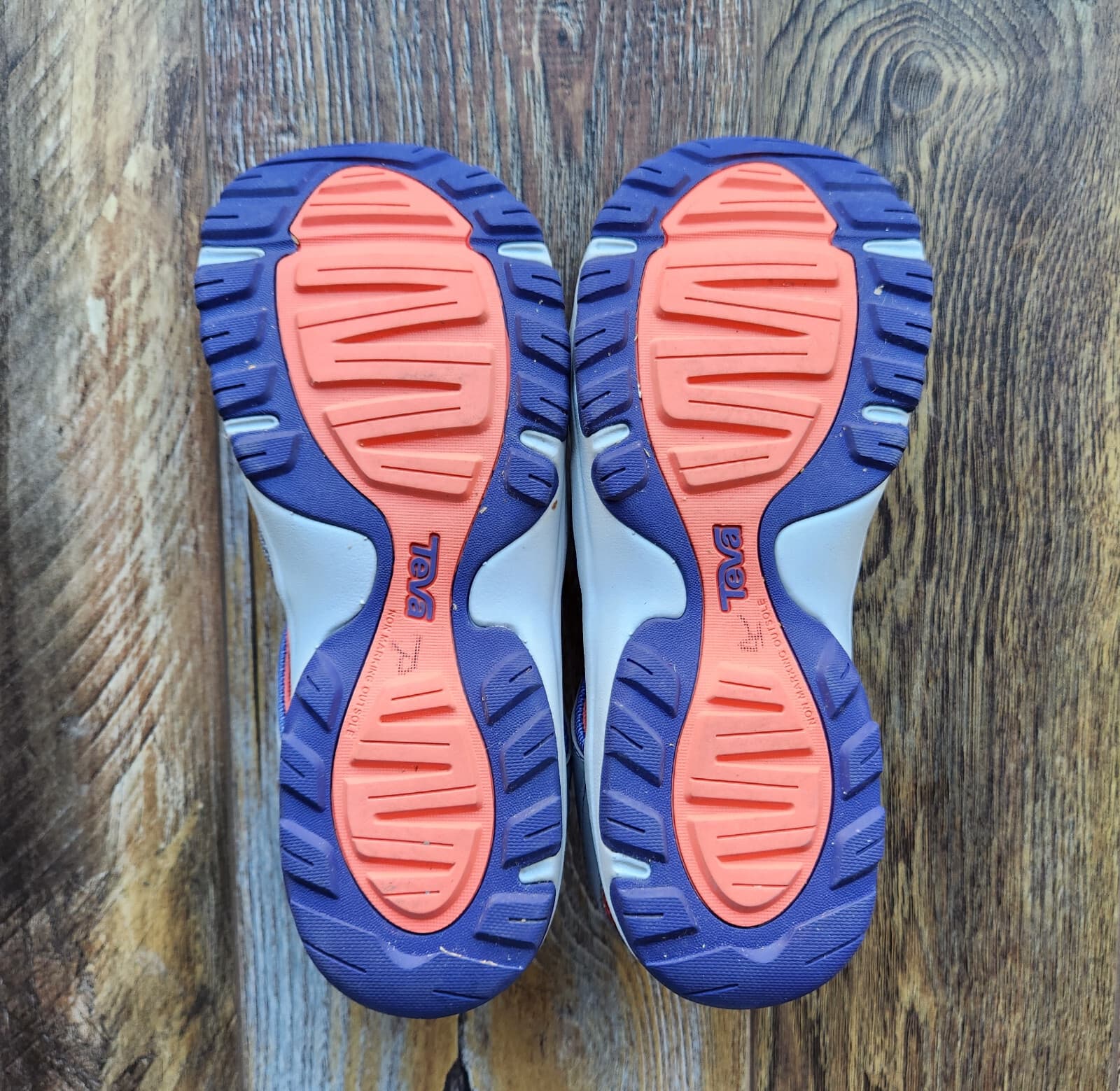 Teva Men's US7 T Manatee Water Sport Sandals Cushion Bungee Cord Purple Grey - Thumbnail 9
